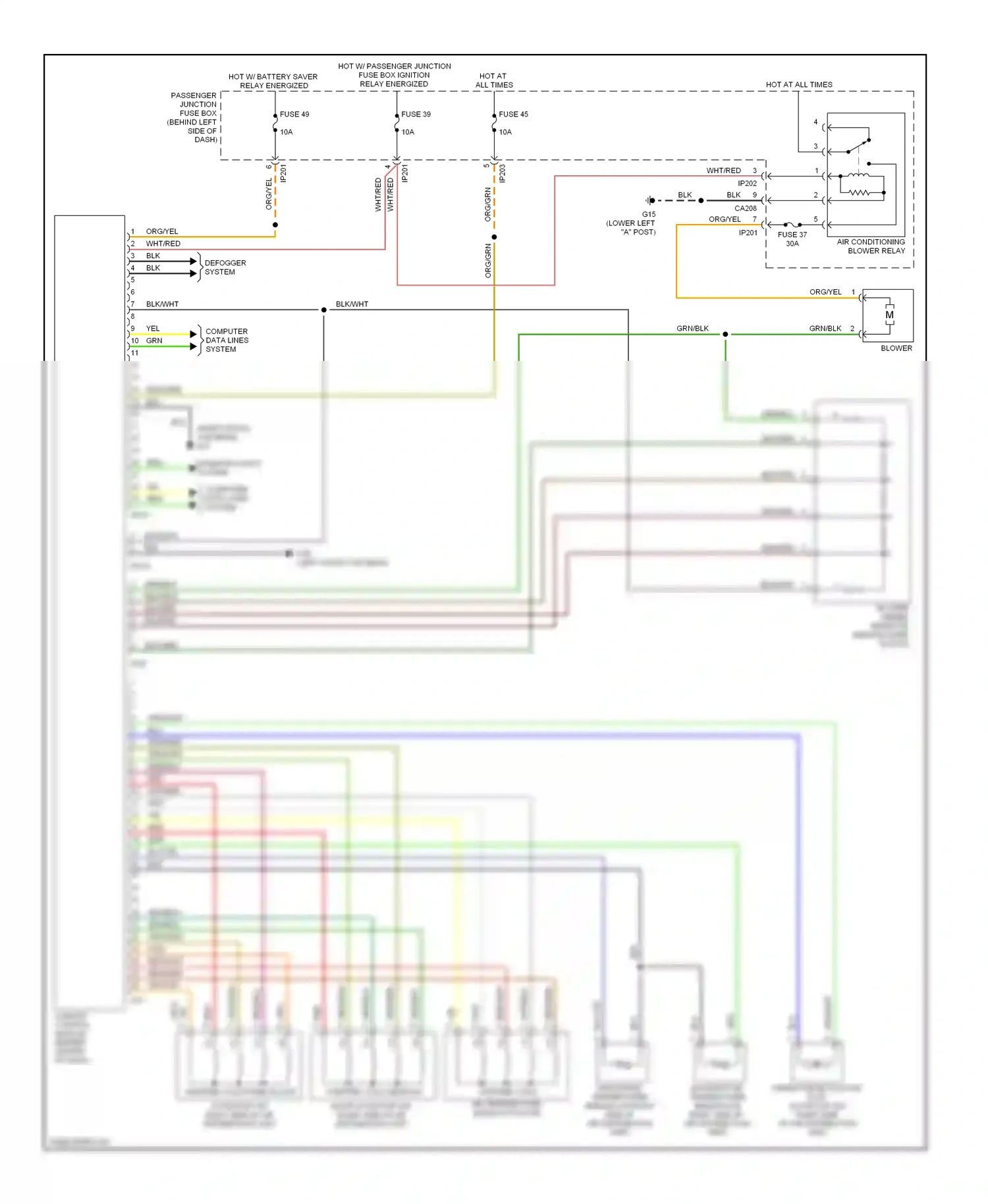 Jaguar X-type I (2001-2009) computer data lines system wiring diagram  (9 of 39)