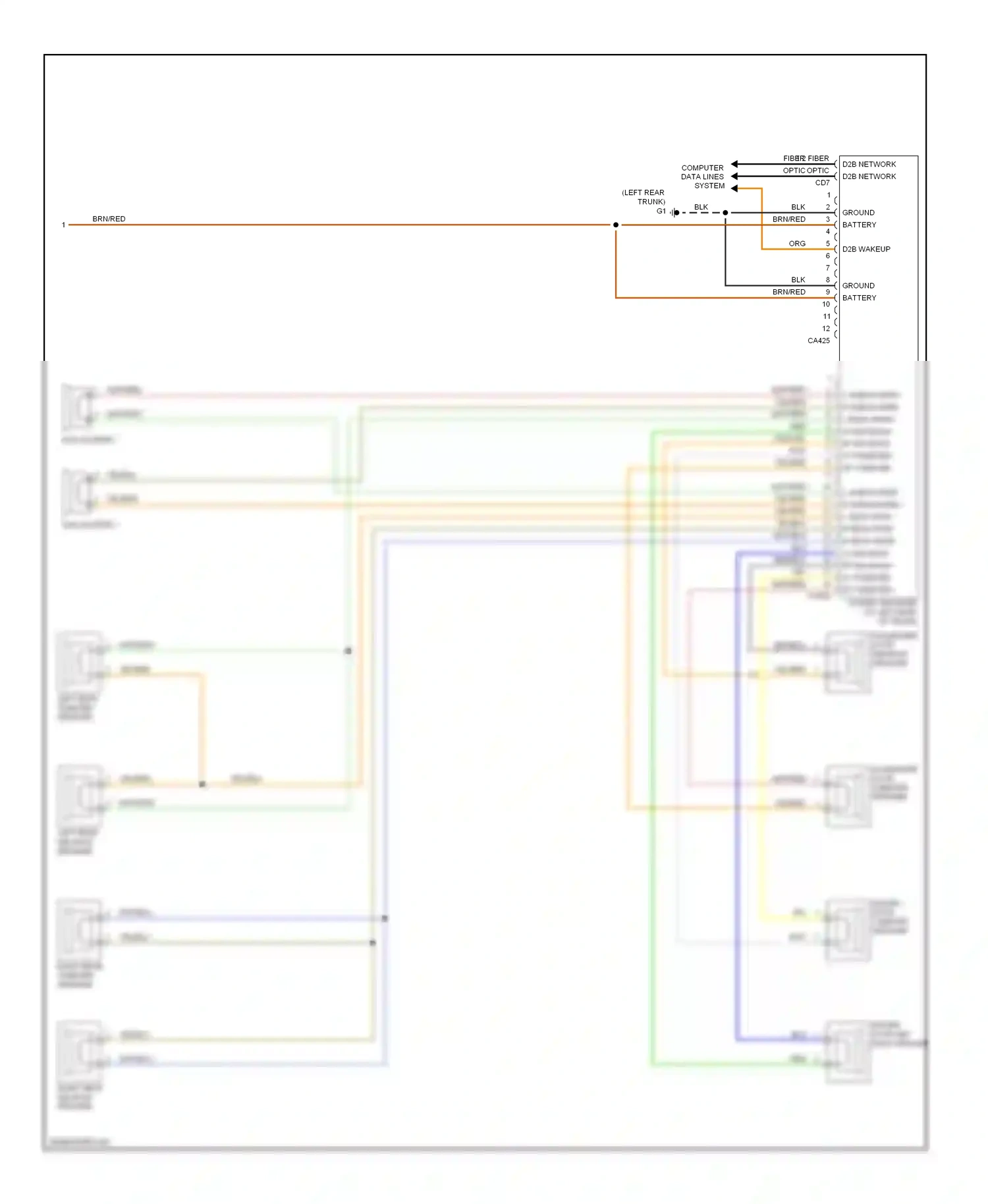 Jaguar X-type I (2001-2009) computer data lines system wiring diagram  (35 of 39)