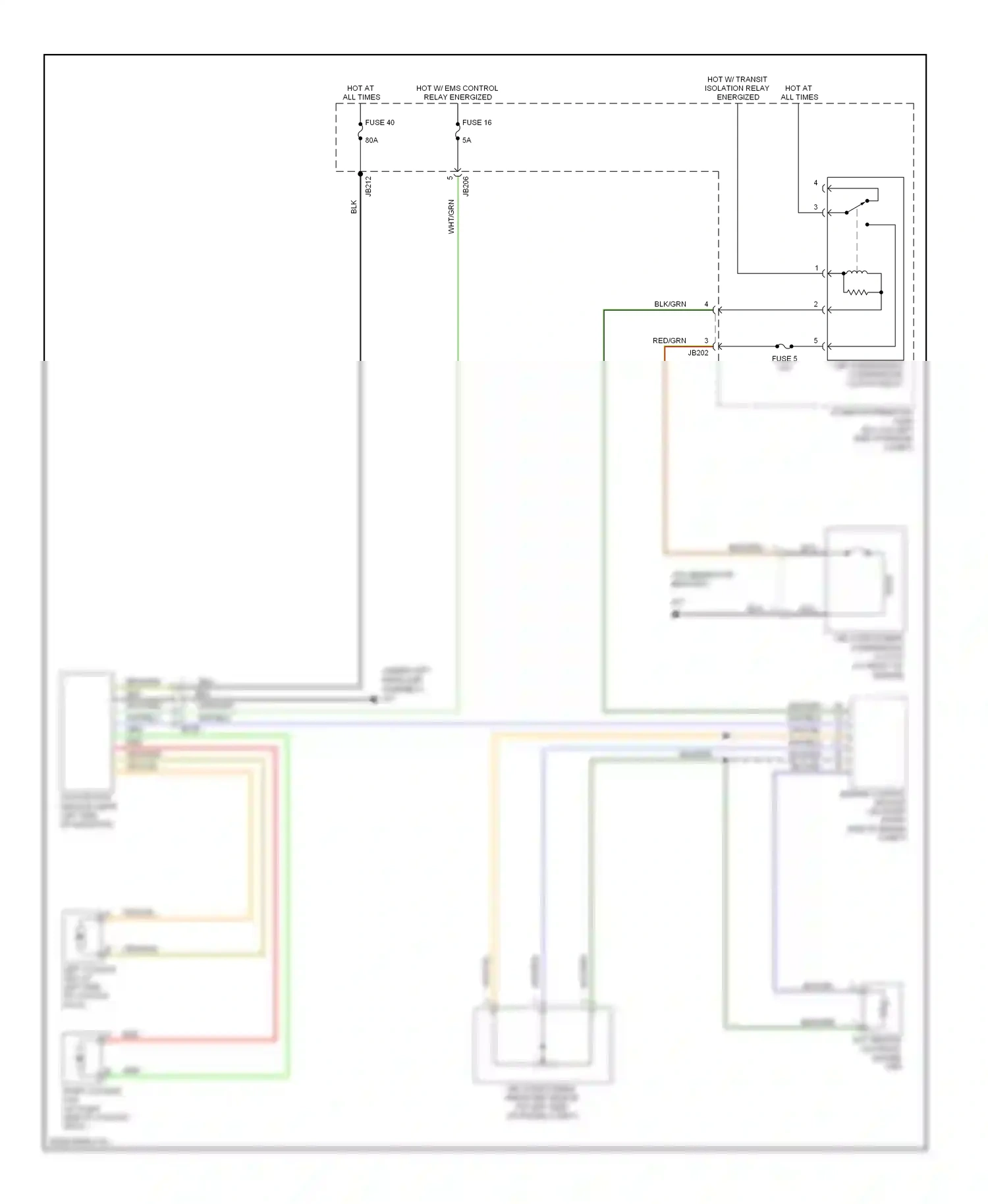 Jaguar X-type I (2001-2009) ect sensor (on front engine vee) wiring diagram  (3 of 3)