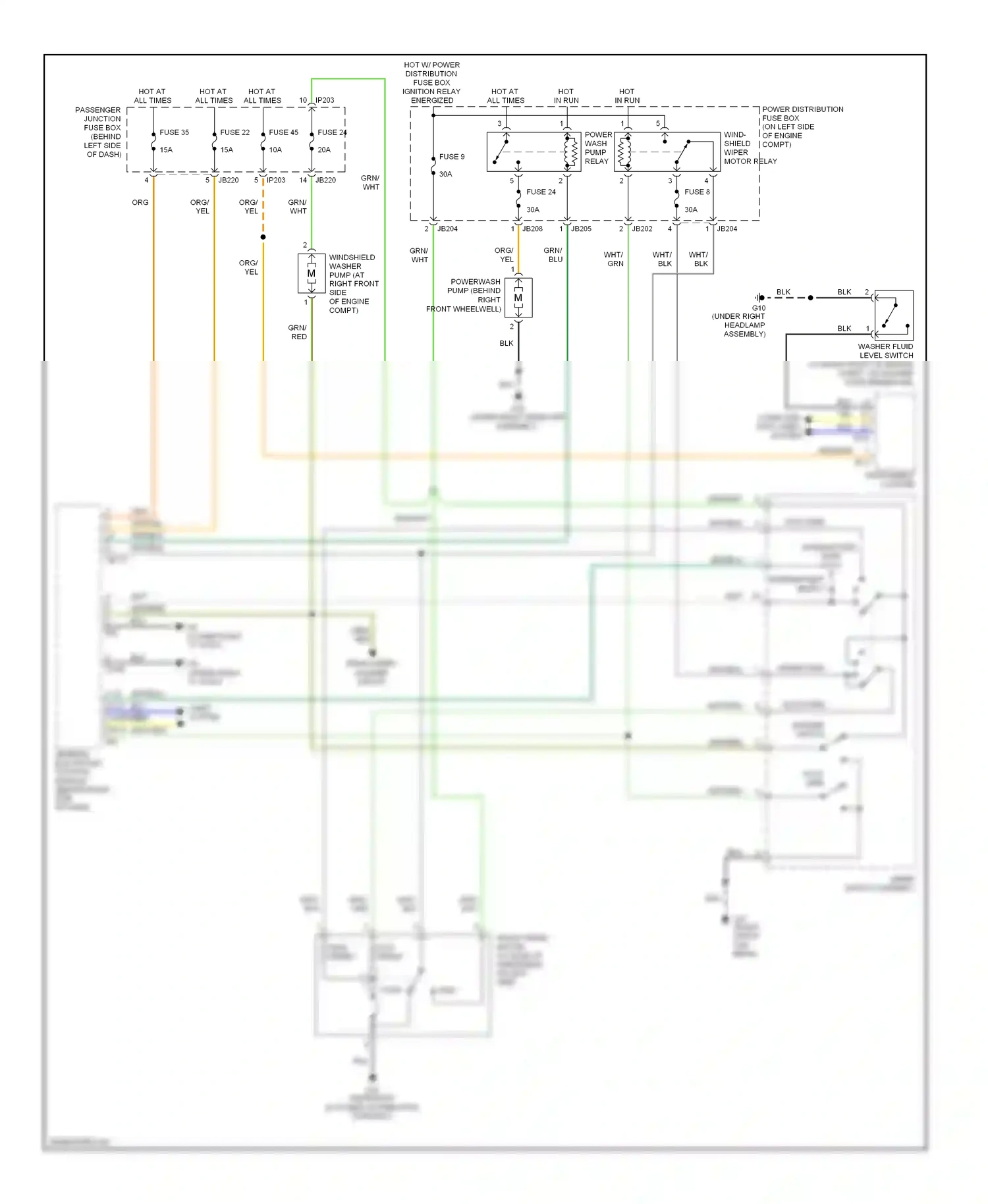 Jaguar X-type I (2001-2009) general electronic control module (behind right side of dash) wiring diagram  (11 of 15)