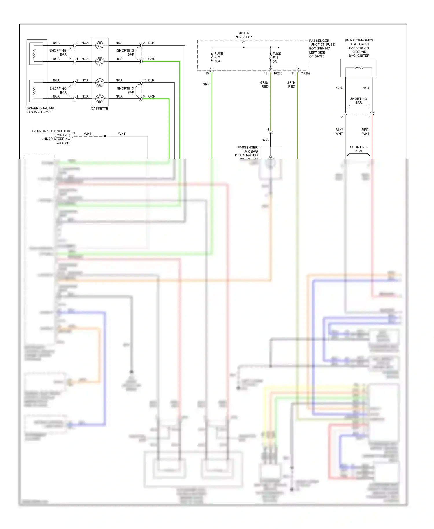 Jaguar X-type I (2001-2009) hall effect switch wiring diagram  (1 of 2)