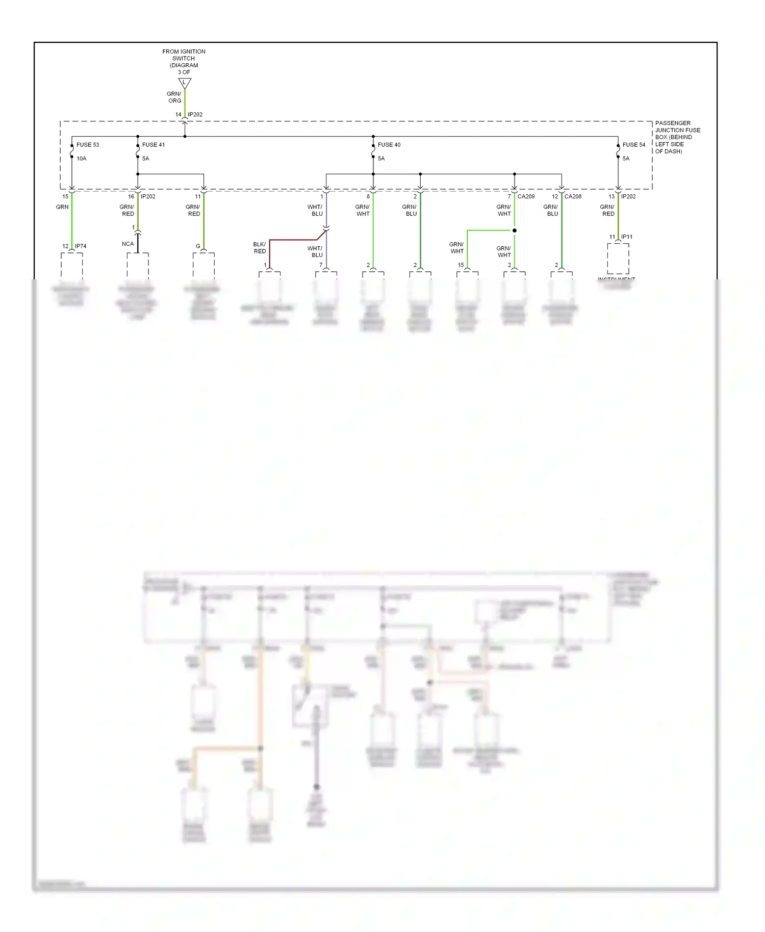 Jaguar X-type I (2001-2009) j-gate module wiring diagram  (2 of 2)