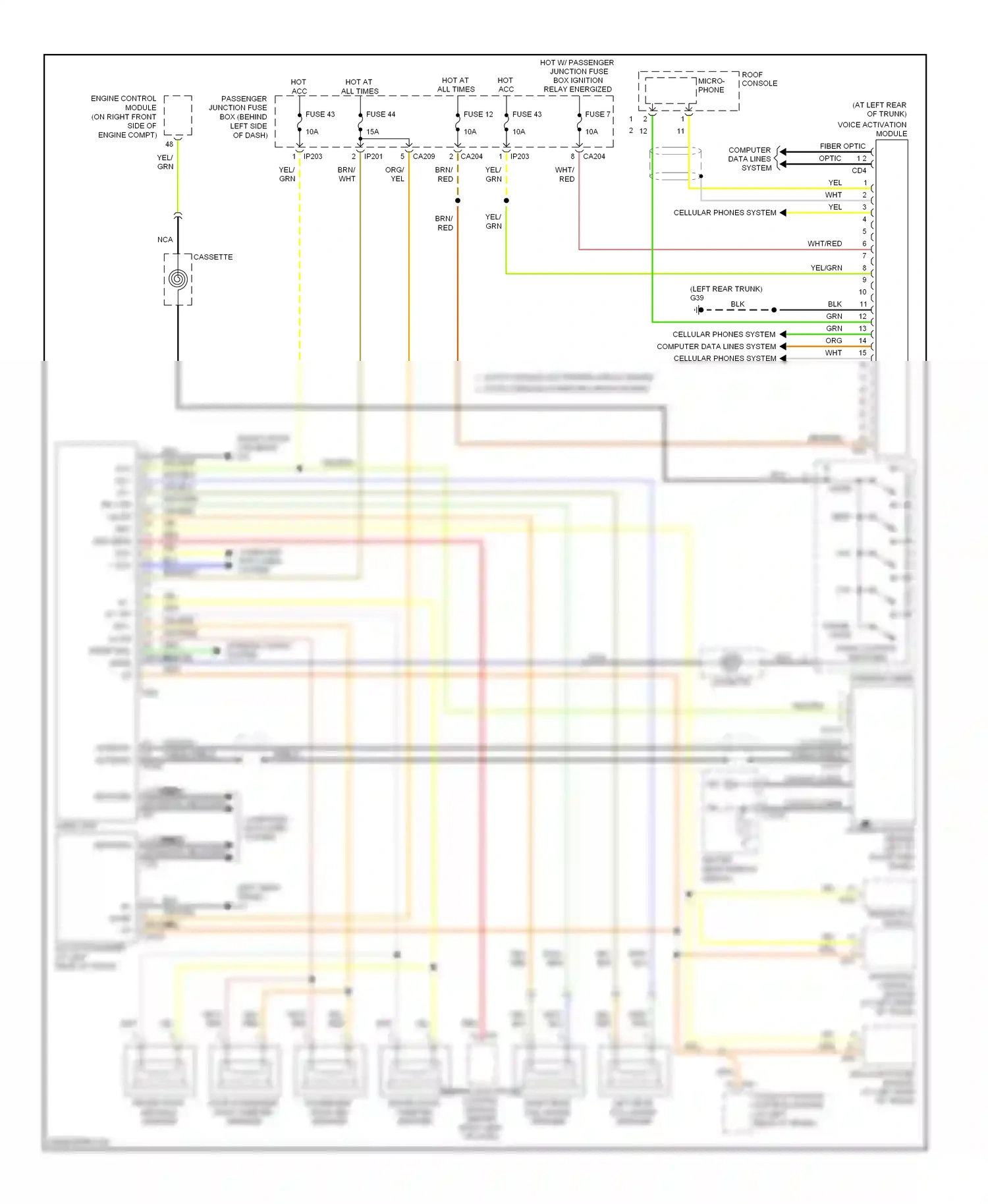 Jaguar X-type I (2001-2009) navigation control module wiring diagram  (1 of 3)