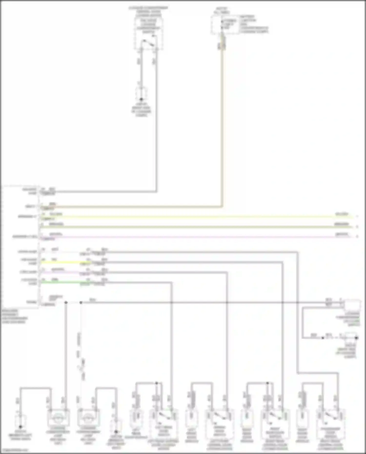 XE Jaguar I (2015-2019): Courtesy lamps circuit (1 of 3)