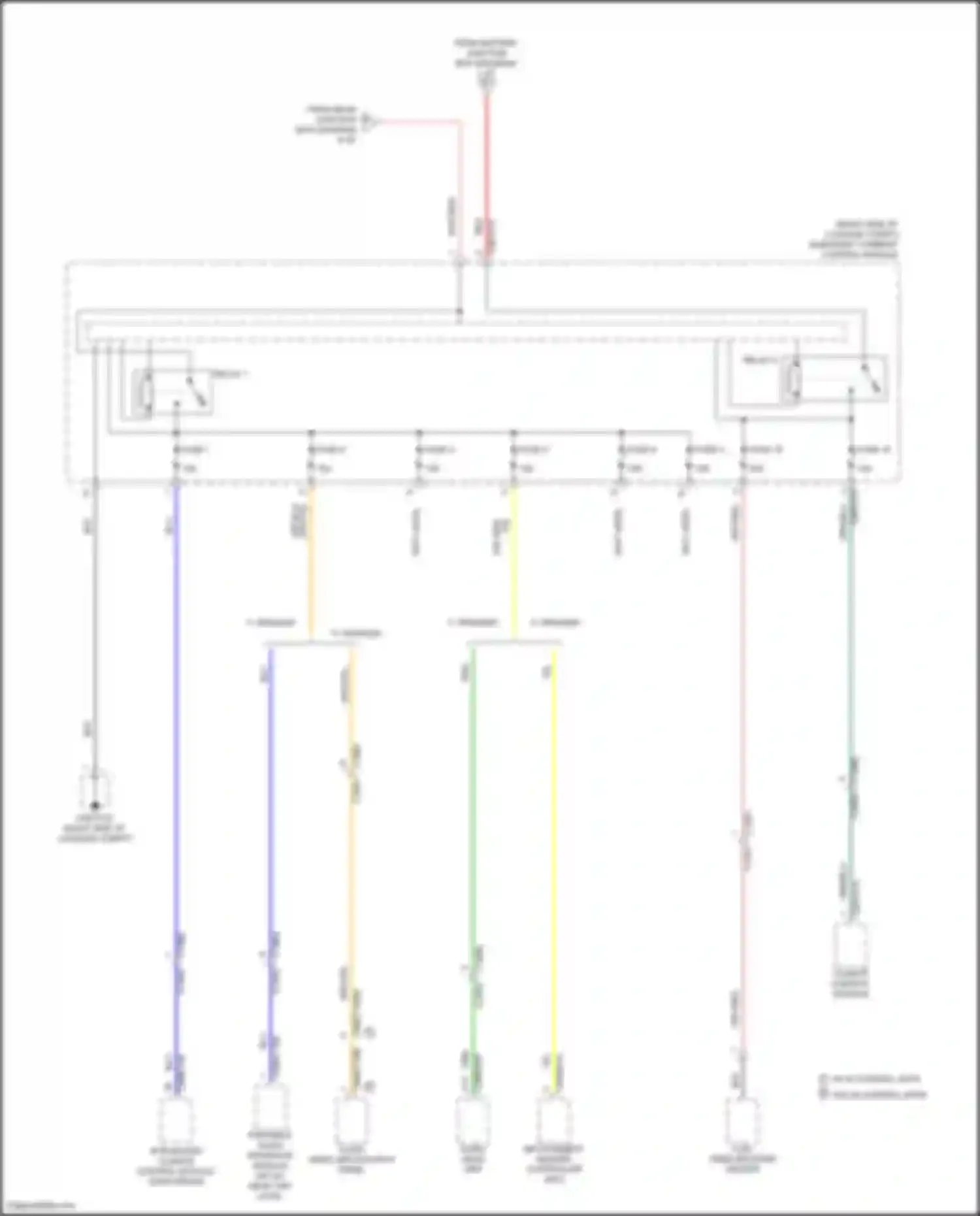 XE Jaguar I (2015-2019): Power distribution circuit (3 of 8)