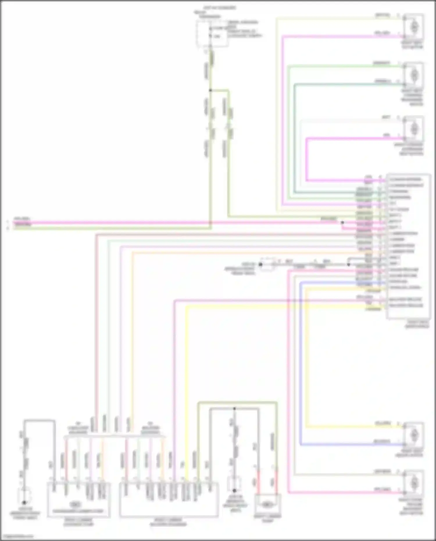XE Jaguar I (2015-2019): Power seats circuit, 10-way (2 of 2)