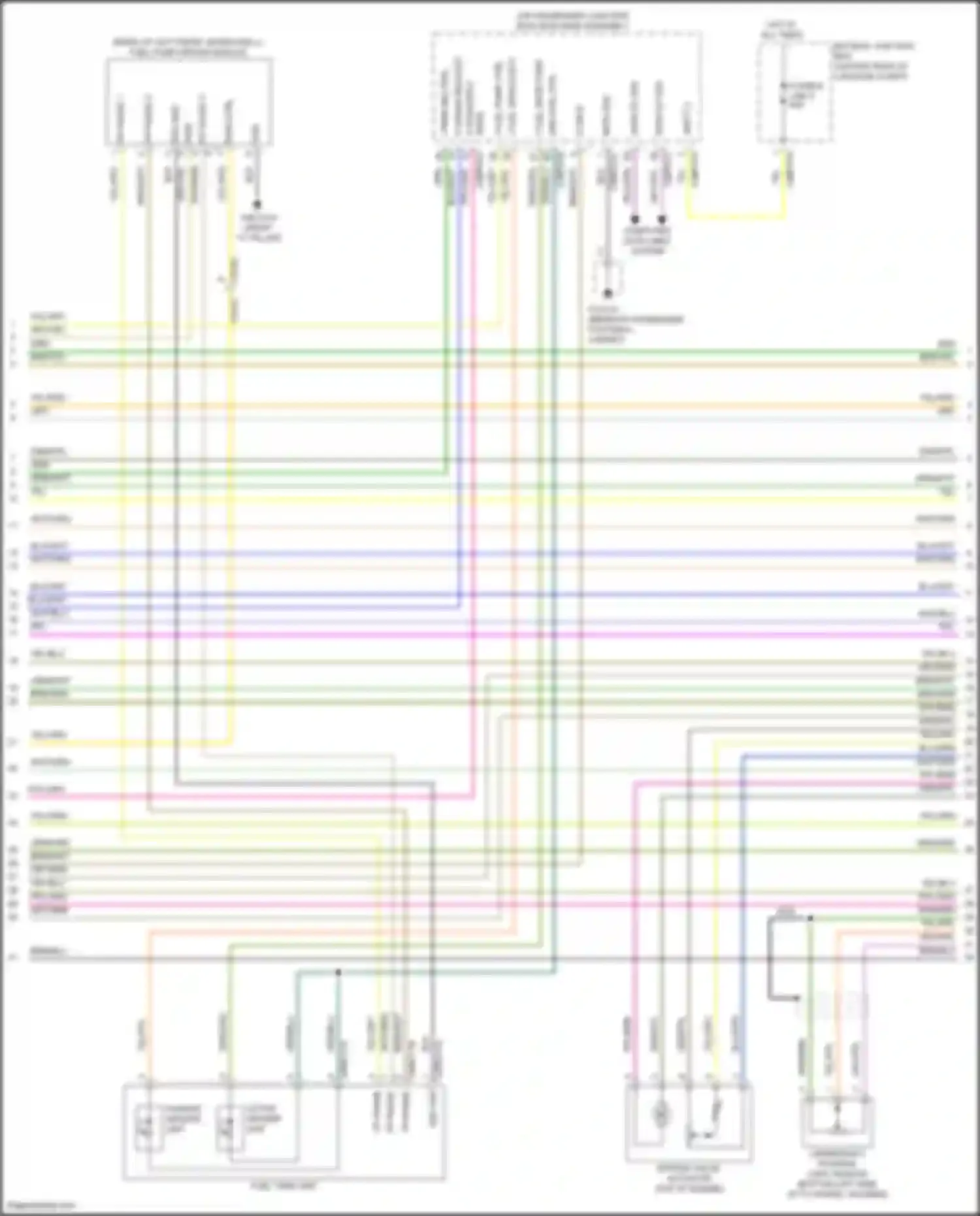 Wiring diagram active sender unit for Jaguar XE I (2015-2019) (1 of 1)