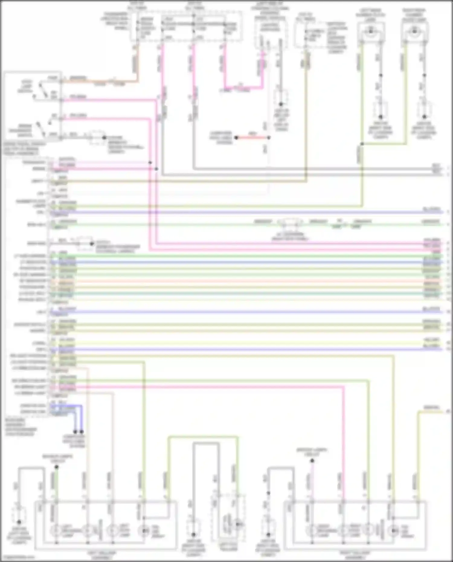 Wiring diagram bcm-gwm assembly for Jaguar XE I (2015-2019) (3 of 46)