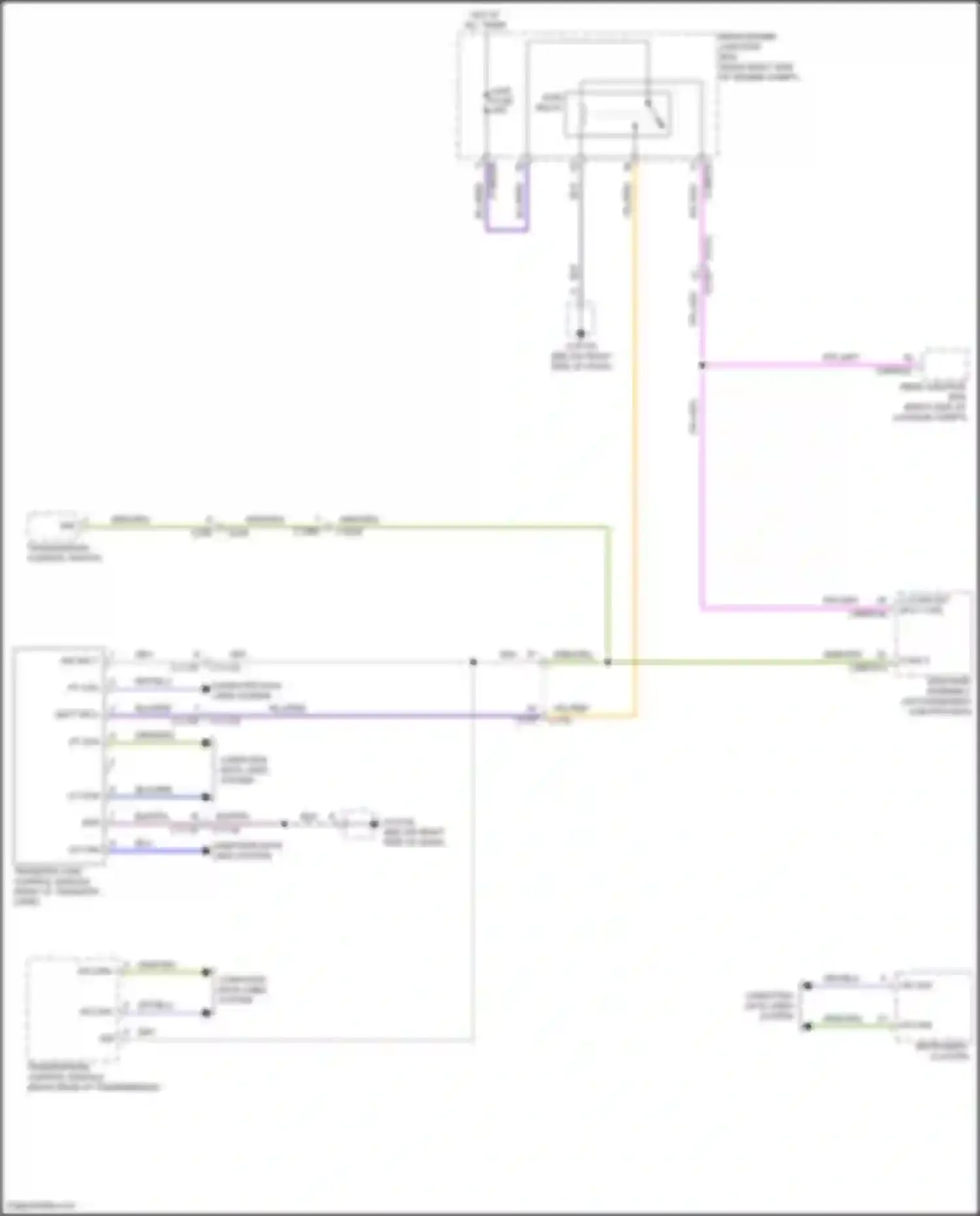 Wiring diagram bcm-gwm assembly for Jaguar XE I (2015-2019) (36 of 46)