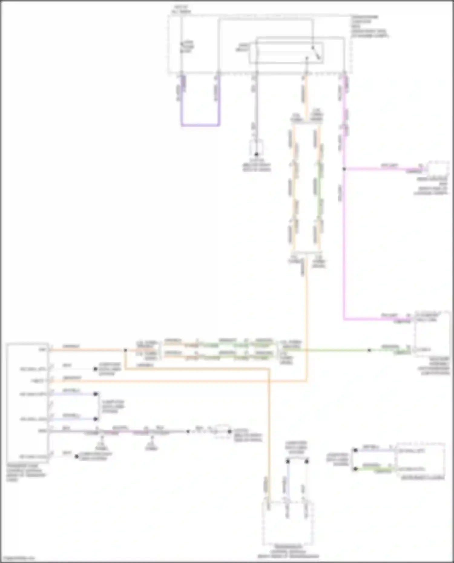 Wiring diagram (below right side of dash for Jaguar XE I (2015-2019) (2 of 15)