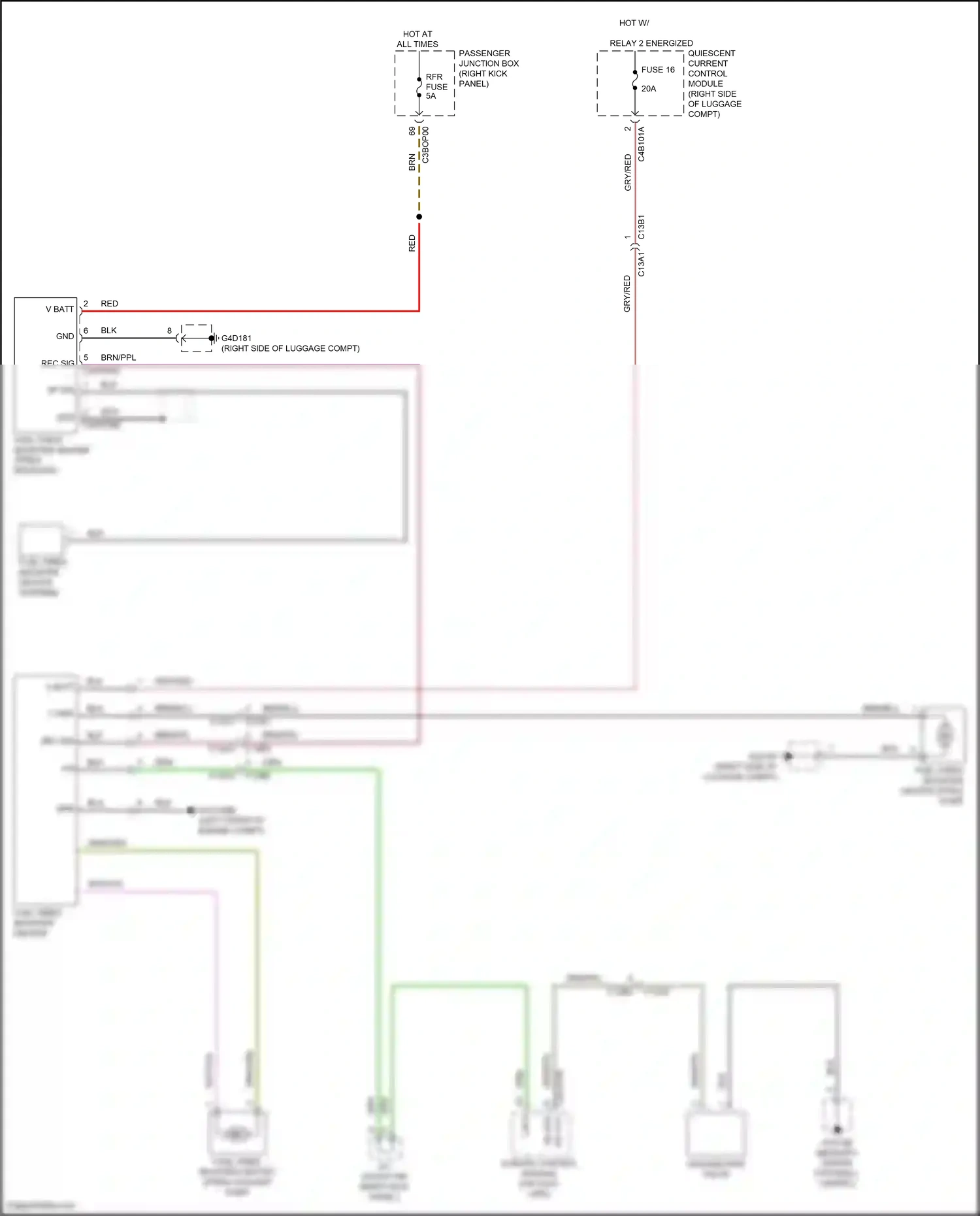 Jaguar XE I (2015-2019) climate control module wiring diagram  (3 of 9)