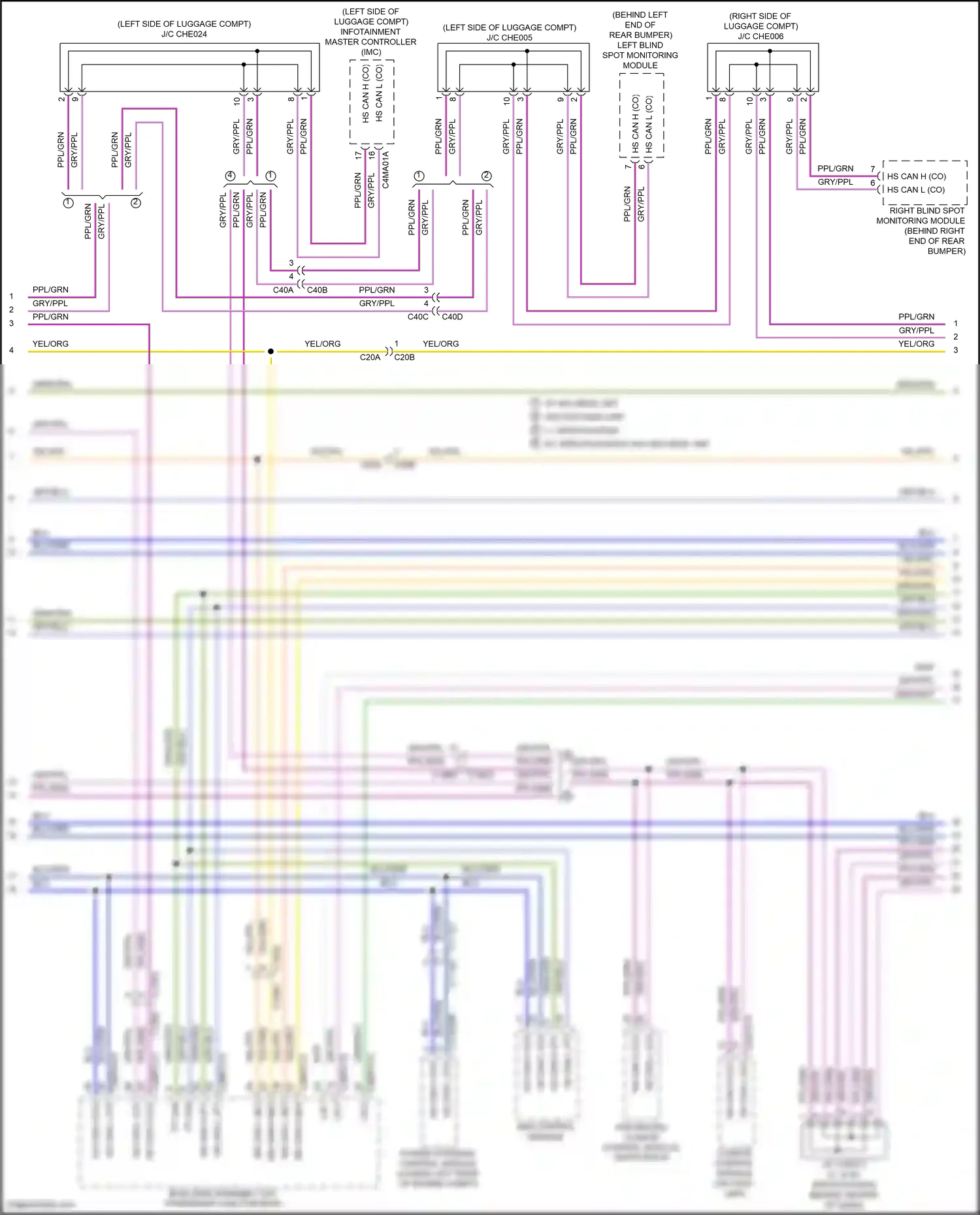 Jaguar XE I (2015-2019) climate control module wiring diagram  (1 of 9)