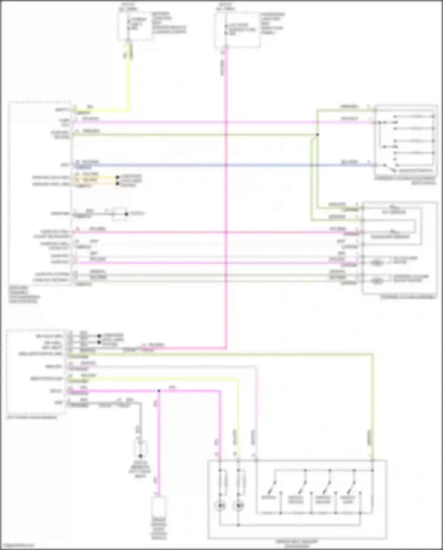 Wiring diagram clmn adj extend for Jaguar XE I (2015-2019) (3 of 3)