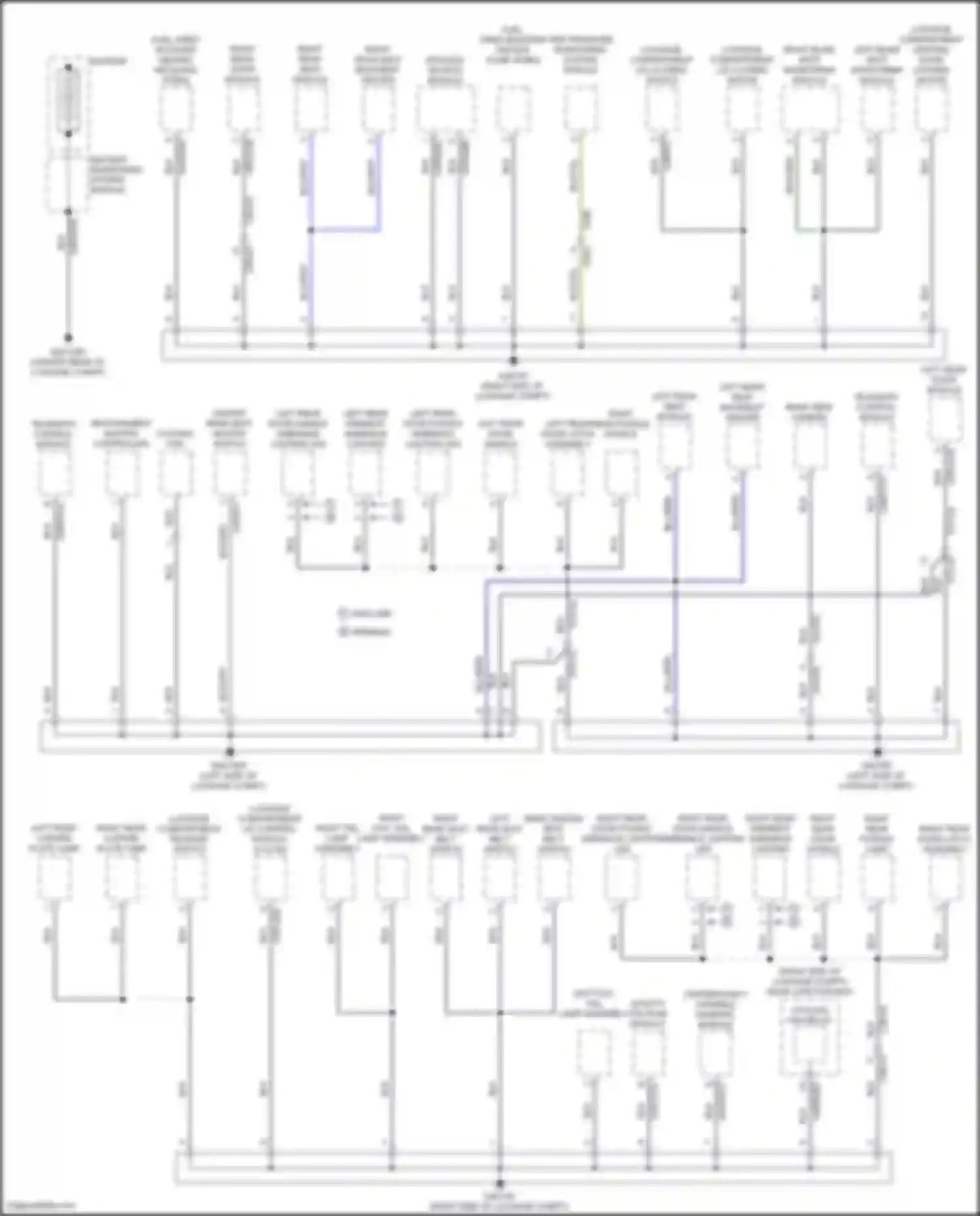 Wiring diagram continuously variable damping module for Jaguar XE I (2015-2019) (3 of 4)
