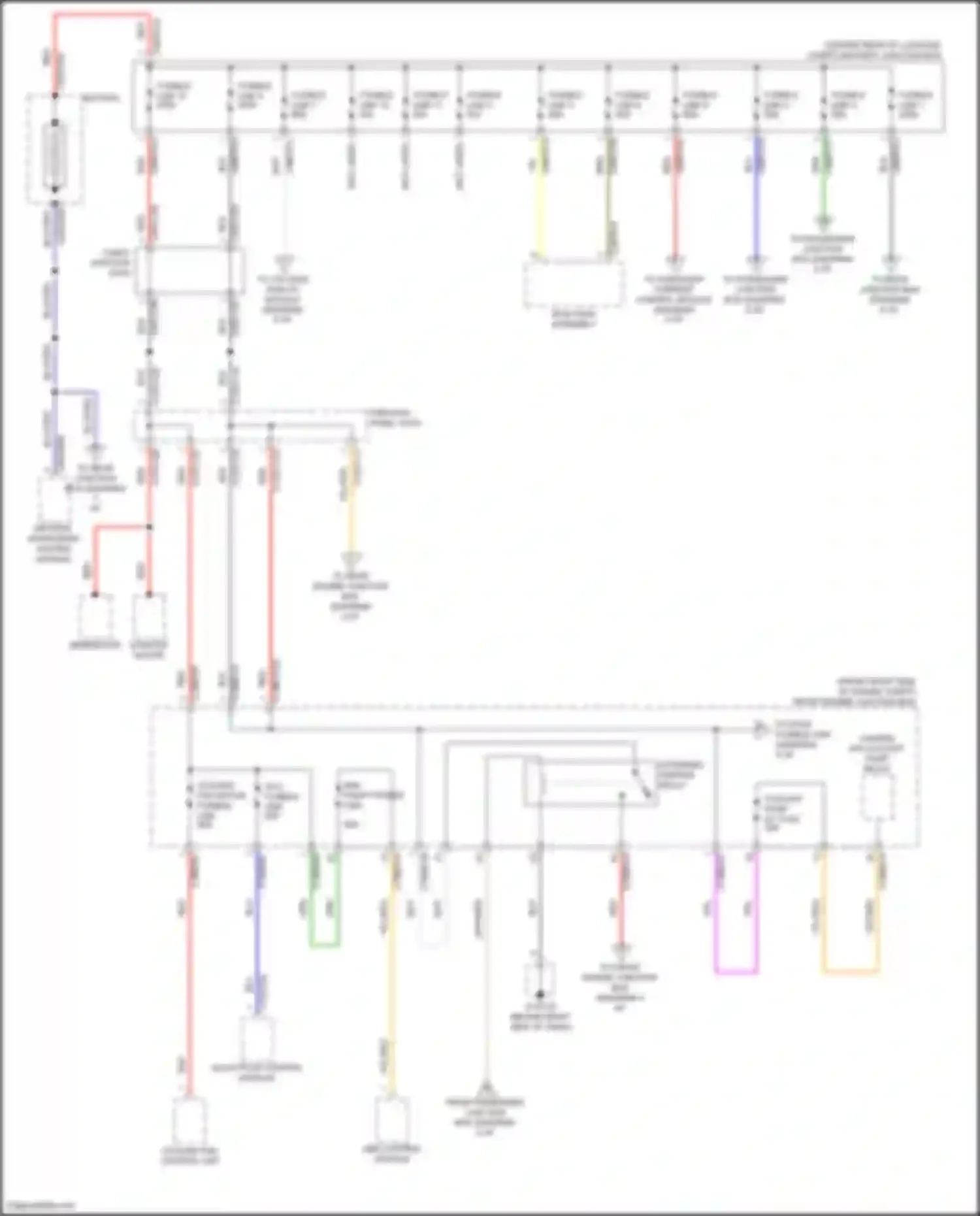 Wiring diagram front engine junction box for Jaguar XE I (2015-2019) (7 of 17)