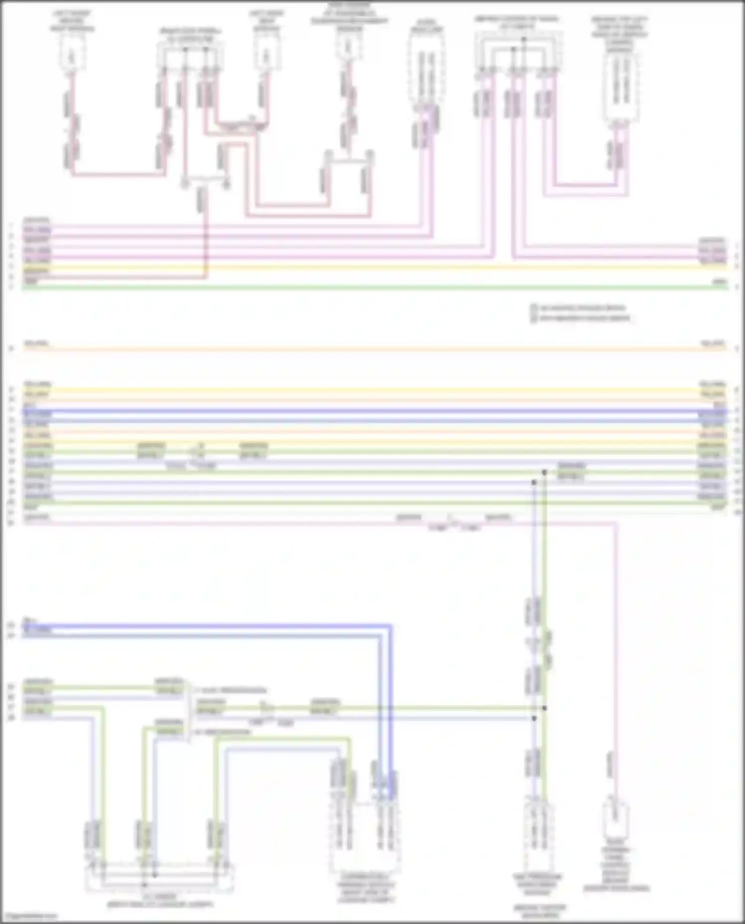 Wiring diagram head-up display control module for Jaguar XE I (2015-2019) (1 of 4)