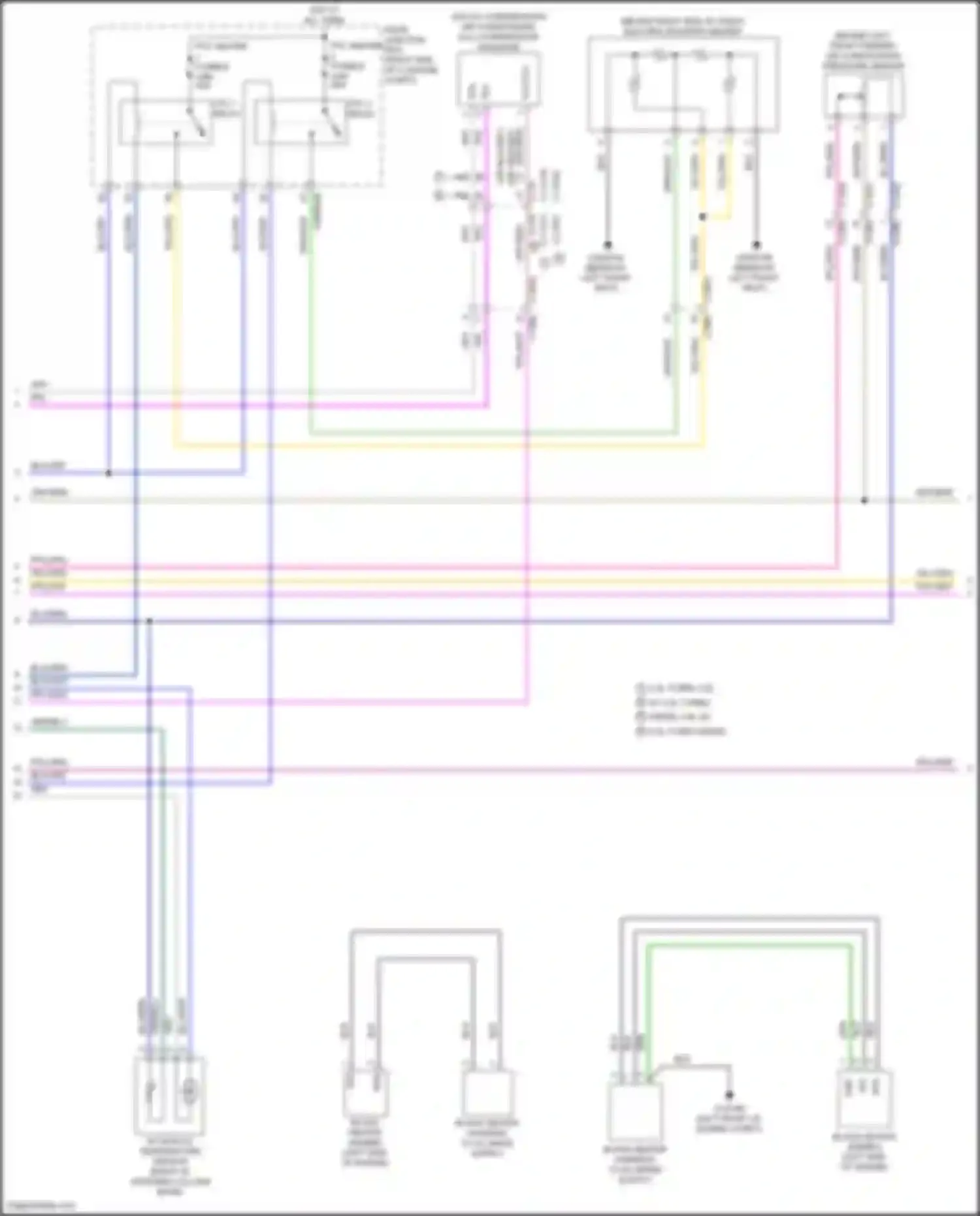 Wiring diagram in-vehicle temperature sensor for Jaguar XE I (2015-2019) (1 of 1)