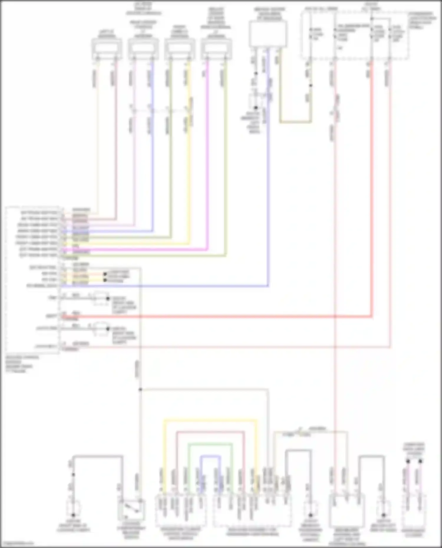 Wiring diagram keyless vehicle module for Jaguar XE I (2015-2019) (1 of 7)