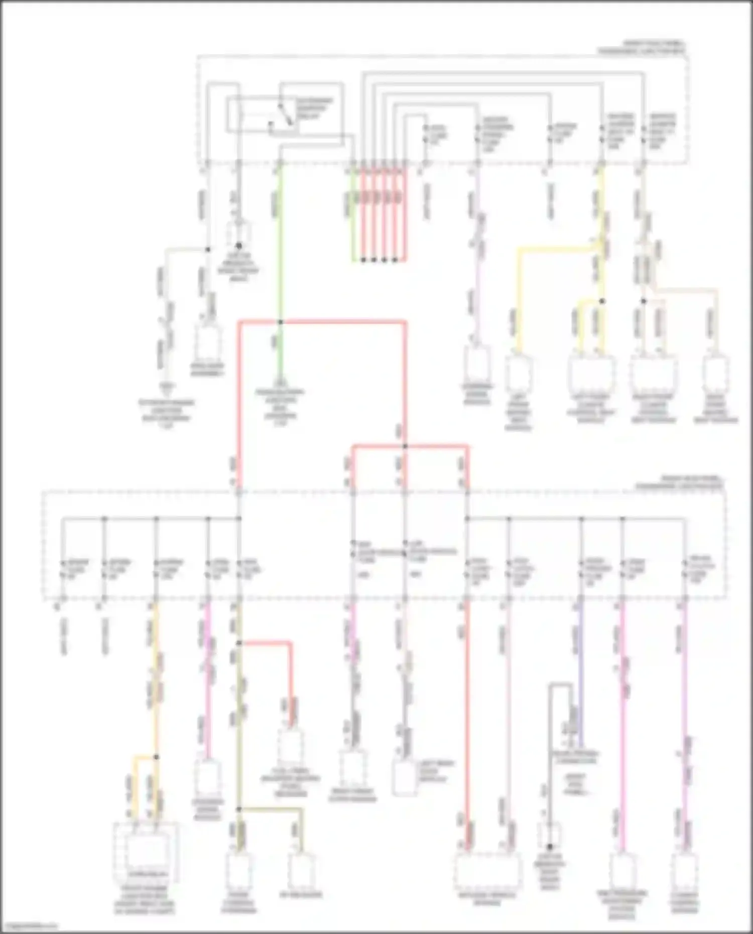 Wiring diagram keyless vehicle module for Jaguar XE I (2015-2019) (4 of 7)