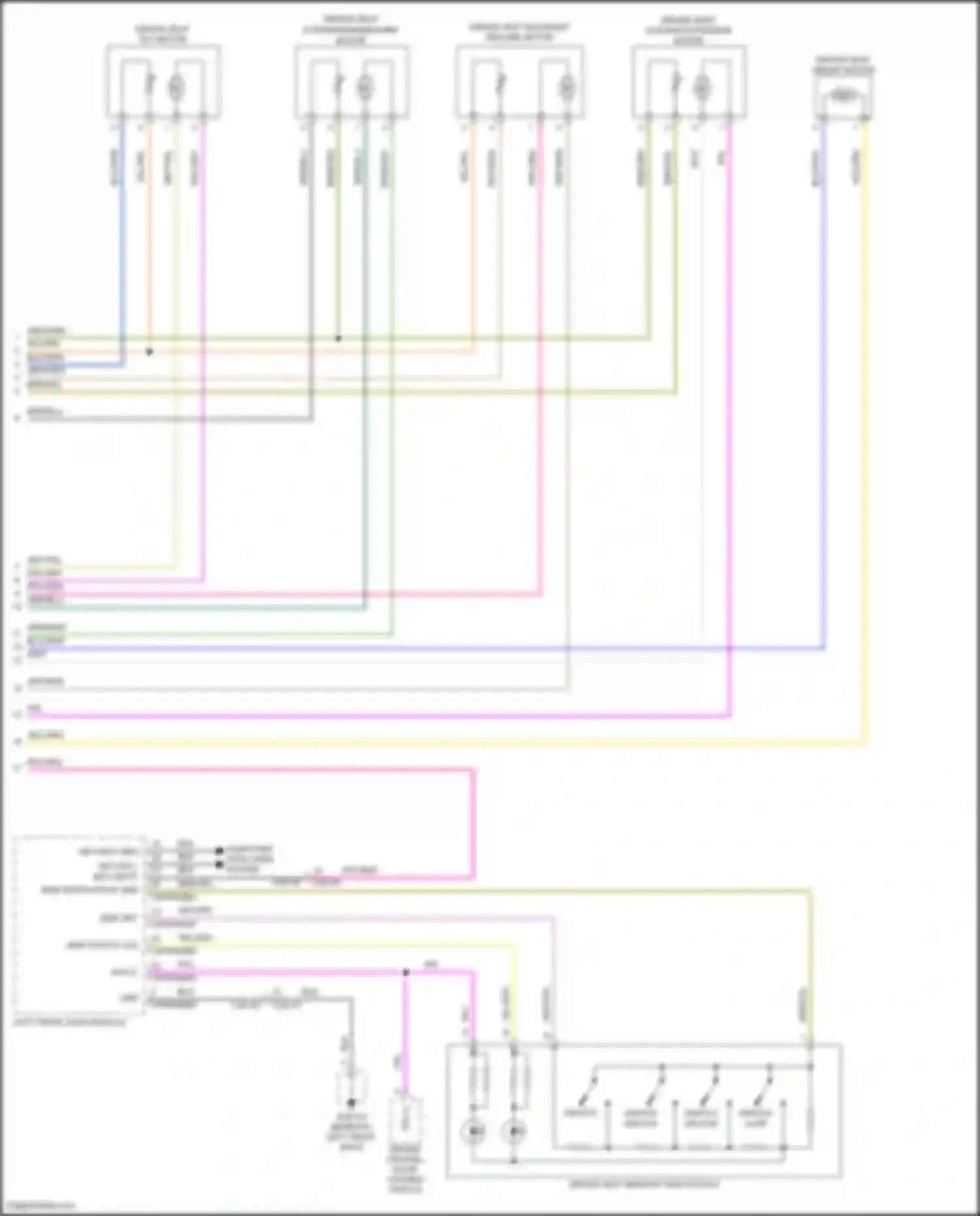 Wiring diagram mem status led for Jaguar XE I (2015-2019) (1 of 4)