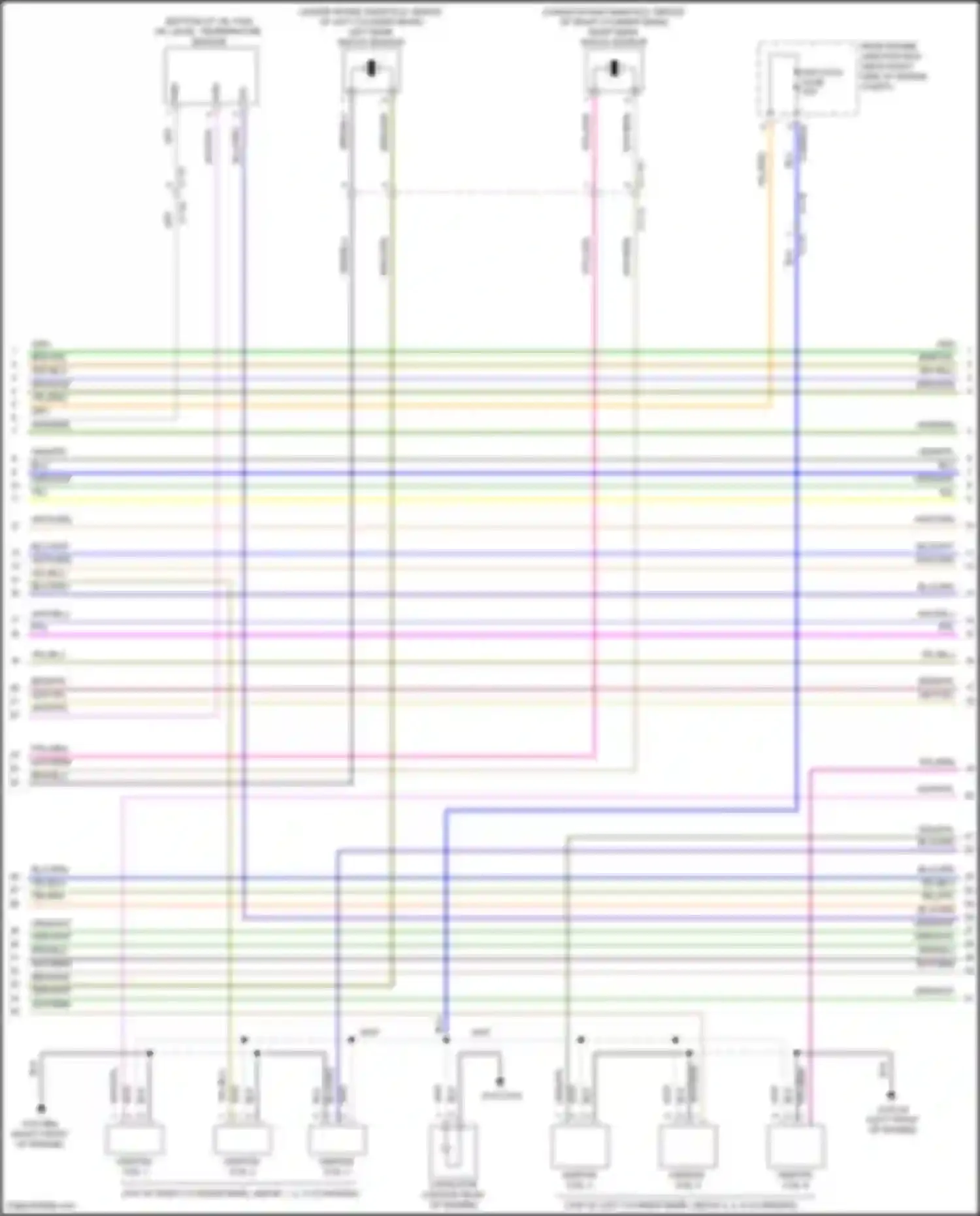 Wiring diagram oil level, temperature sensor for Jaguar XE I (2015-2019) (1 of 1)