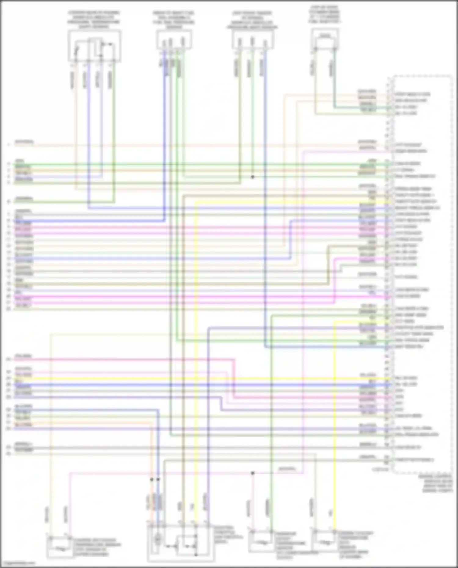 Wiring diagram radiator outlet temperature sensor for Jaguar XE I (2015-2019) (5 of 5)