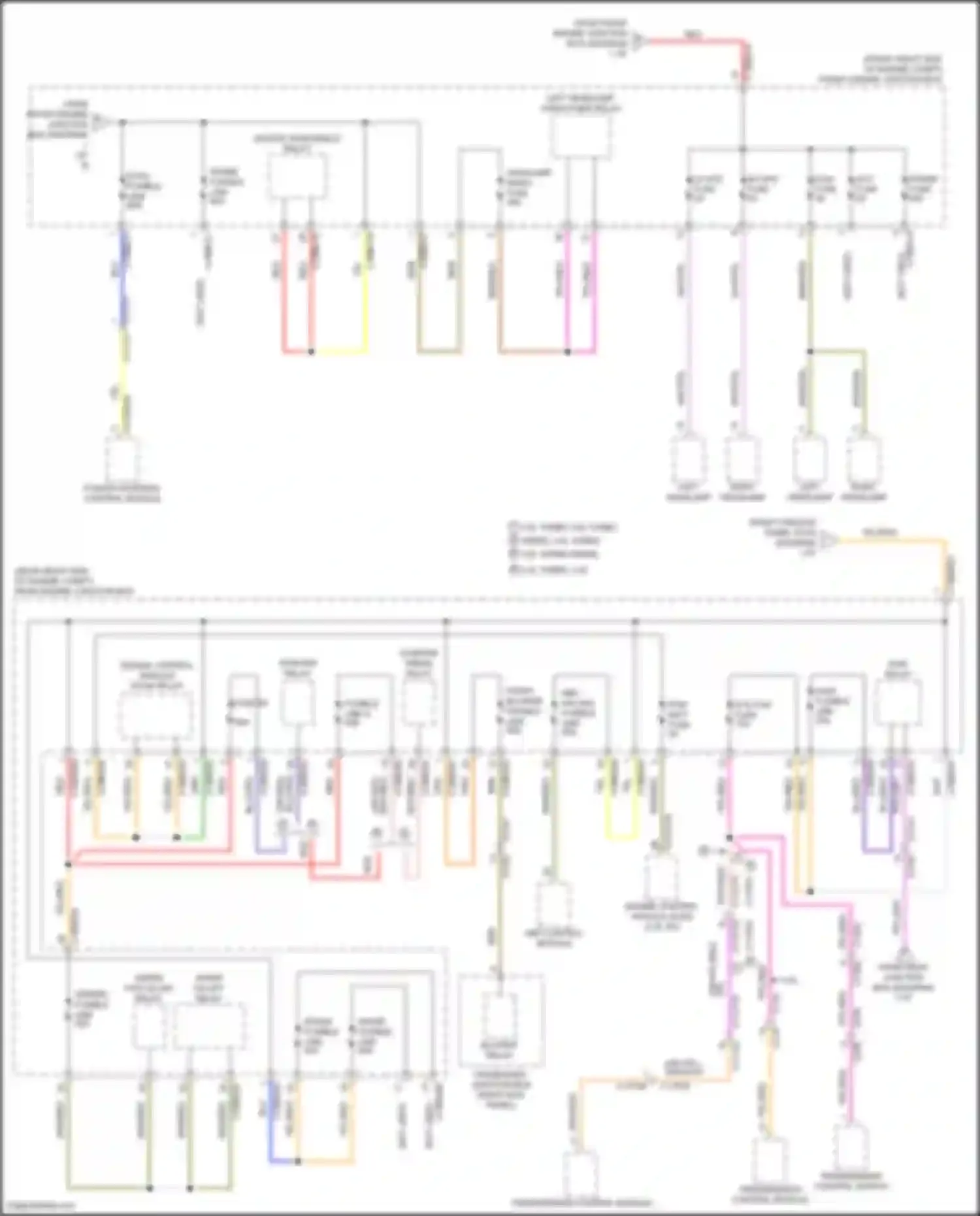 Wiring diagram rear engine junction box for Jaguar XE I (2015-2019) (8 of 24)