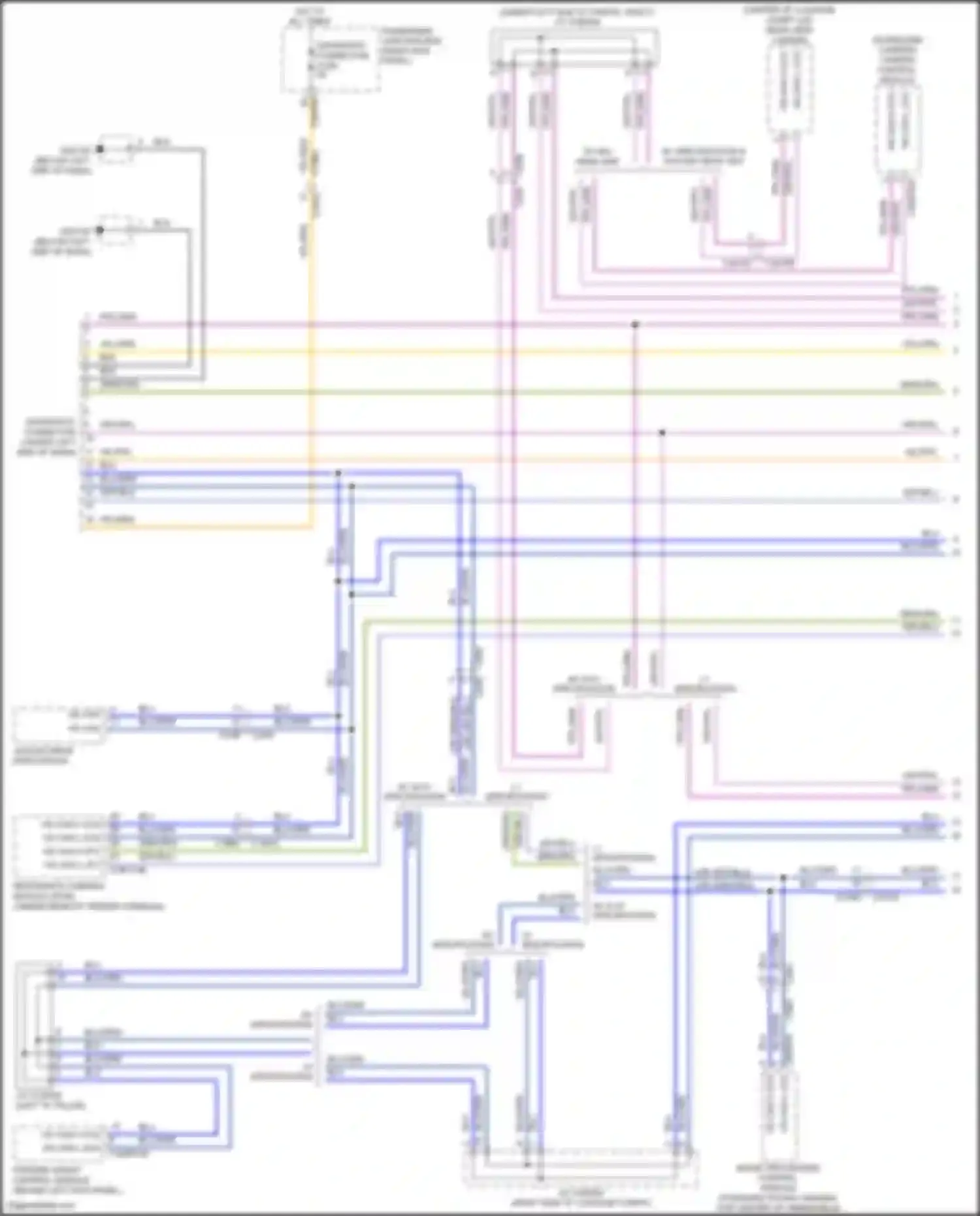 Wiring diagram rear view camera for Jaguar XE I (2015-2019) (1 of 5)