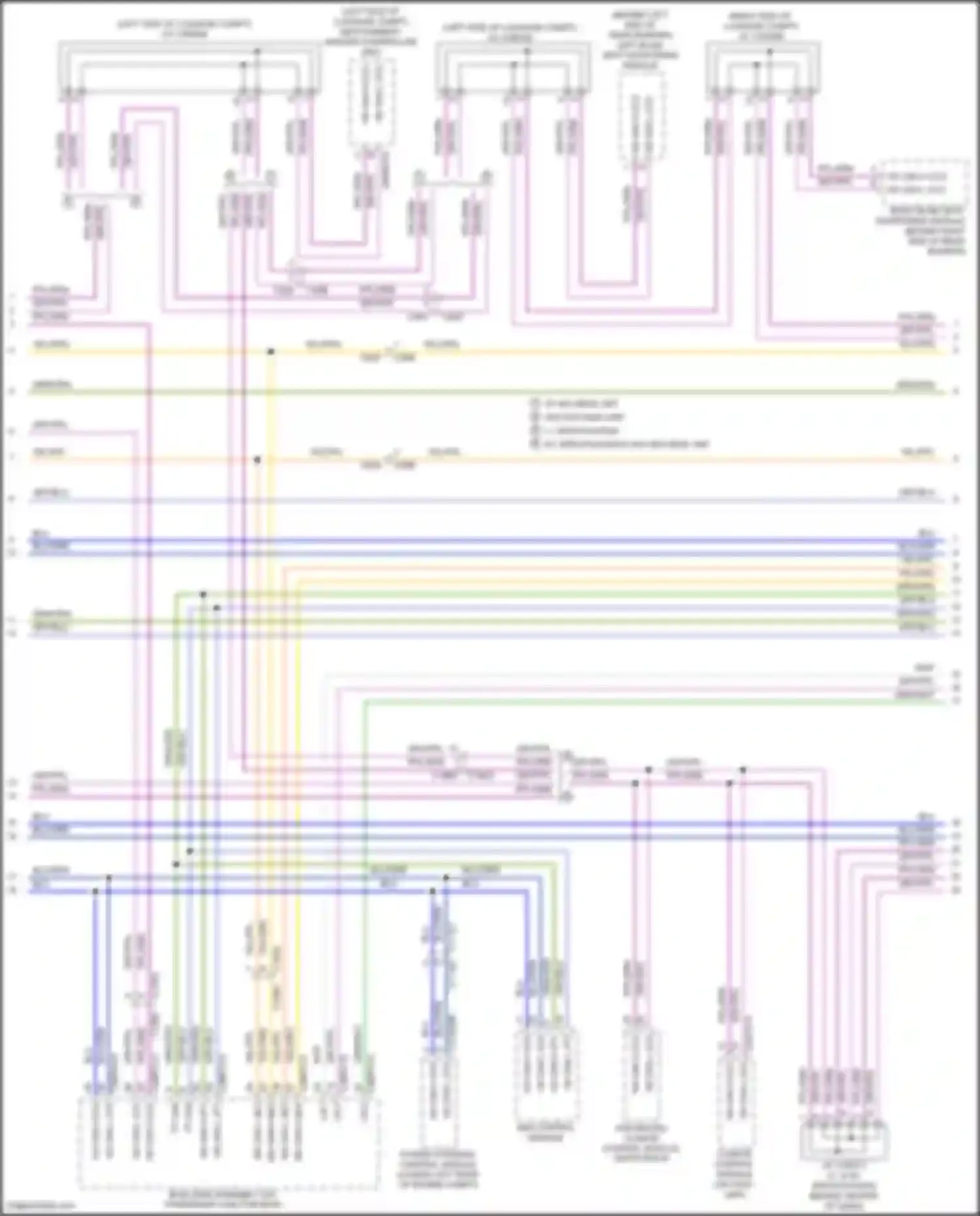 Wiring diagram right blind spot monitoring module for Jaguar XE I (2015-2019) (2 of 4)