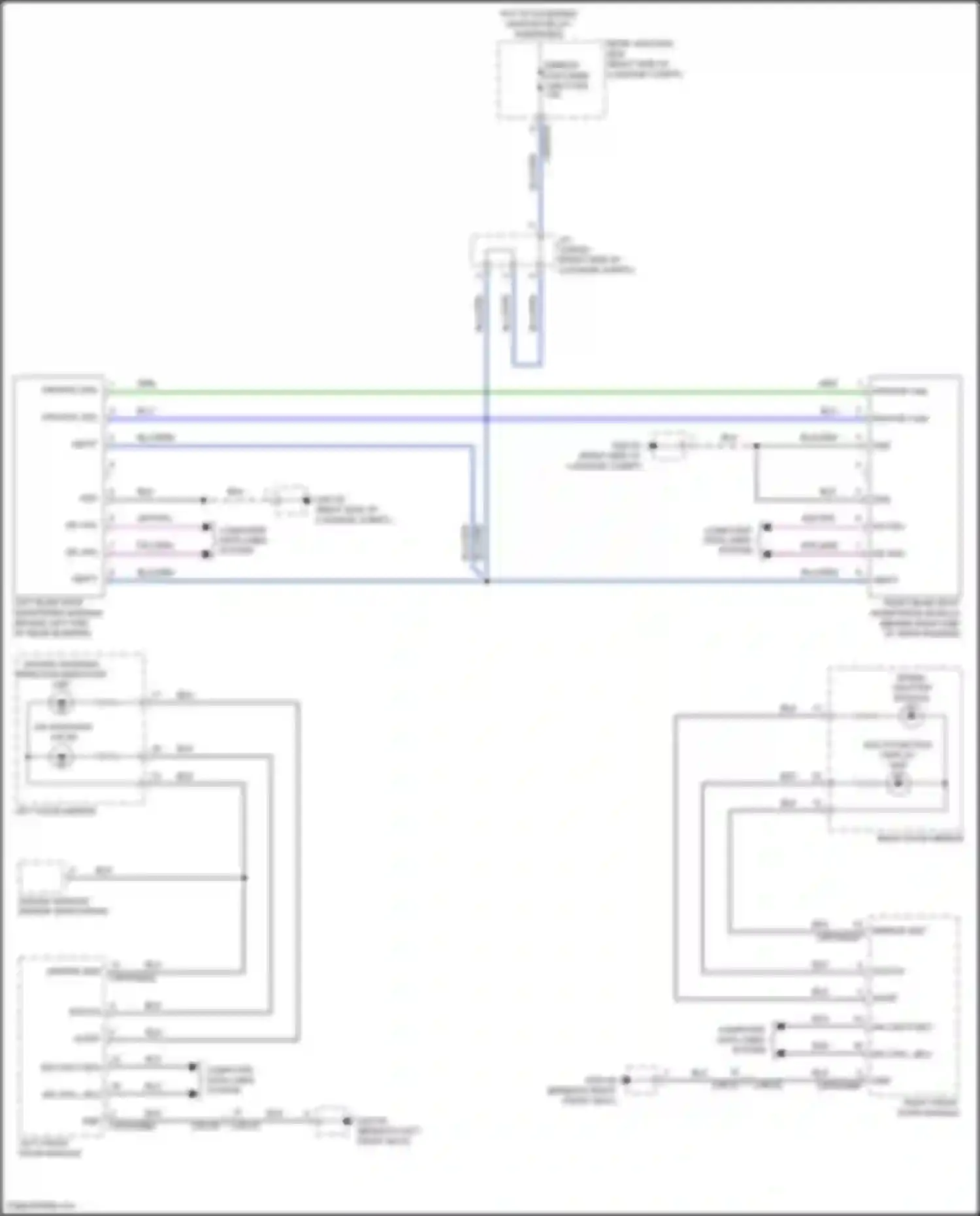Wiring diagram right front door module for Jaguar XE I (2015-2019) (2 of 14)