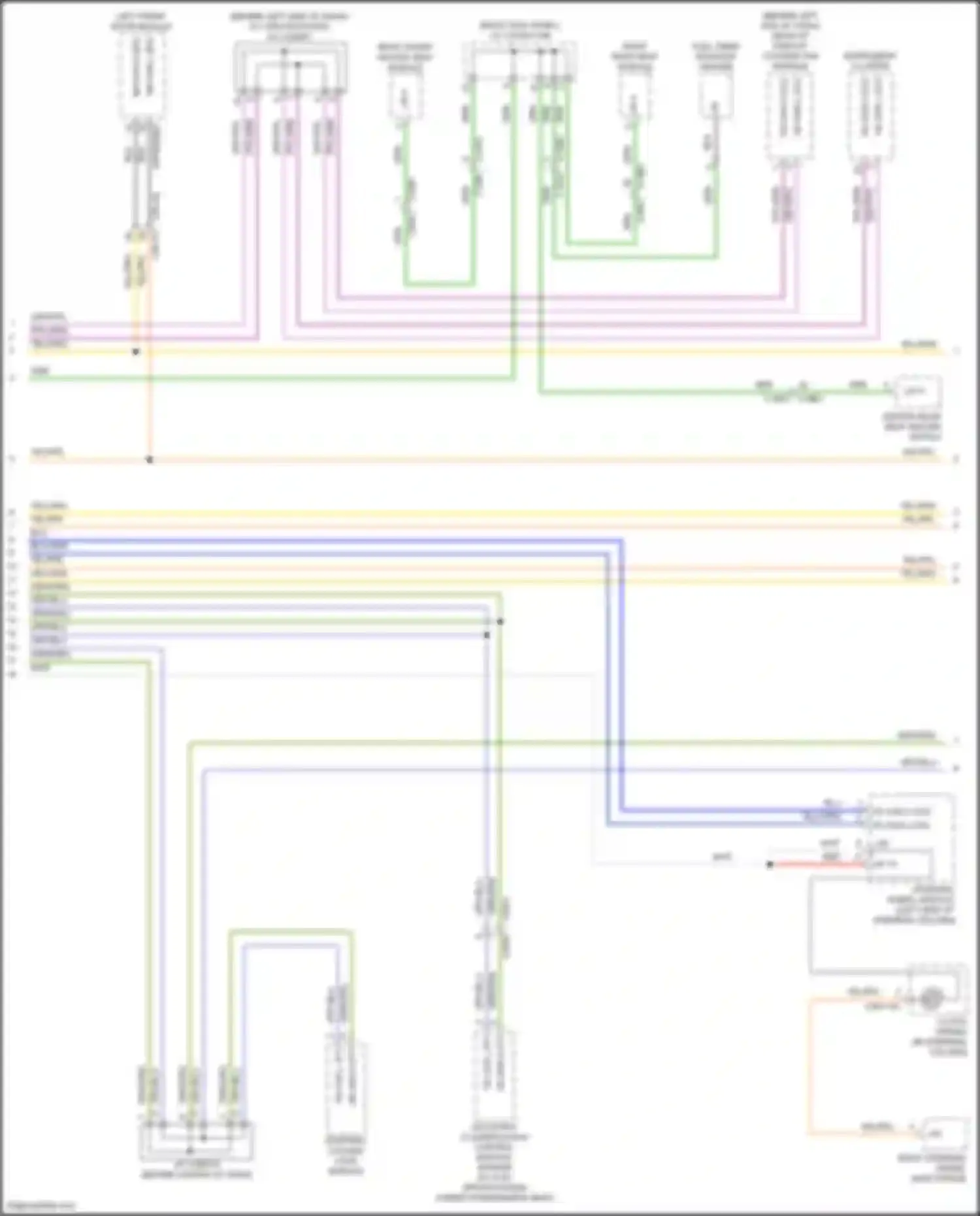 Wiring diagram right front heated seat module for Jaguar XE I (2015-2019) (1 of 4)