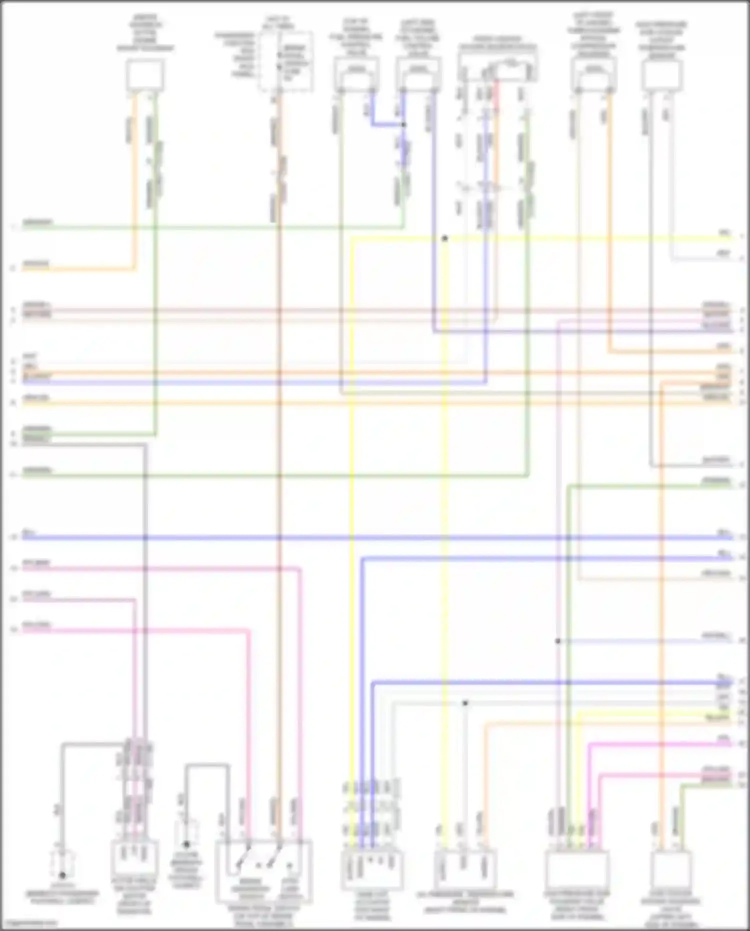 Wiring diagram (right front of engine for Jaguar XE I (2015-2019) (4 of 9)