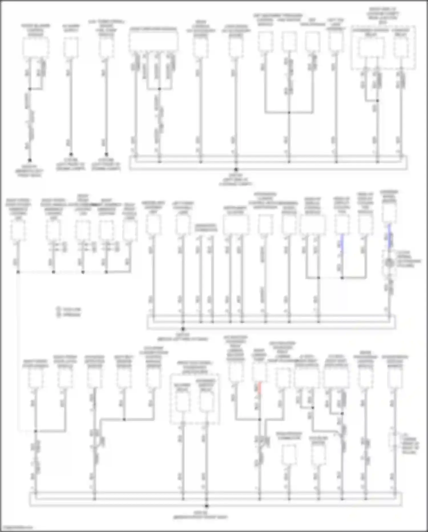 Wiring diagram right front puddle lamp for Jaguar XE I (2015-2019) (2 of 2)