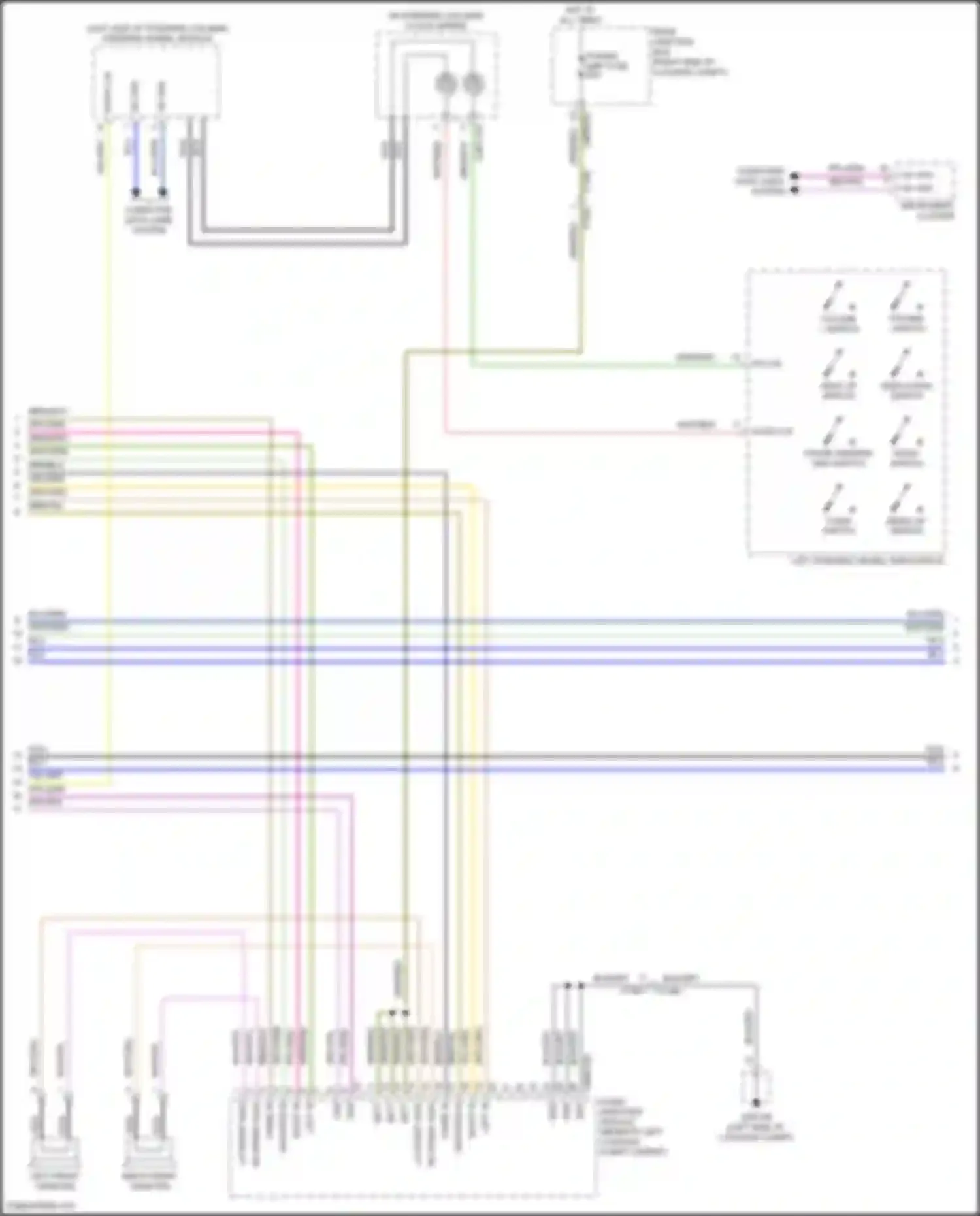 Wiring diagram right front tweeter for Jaguar XE I (2015-2019) (4 of 5)