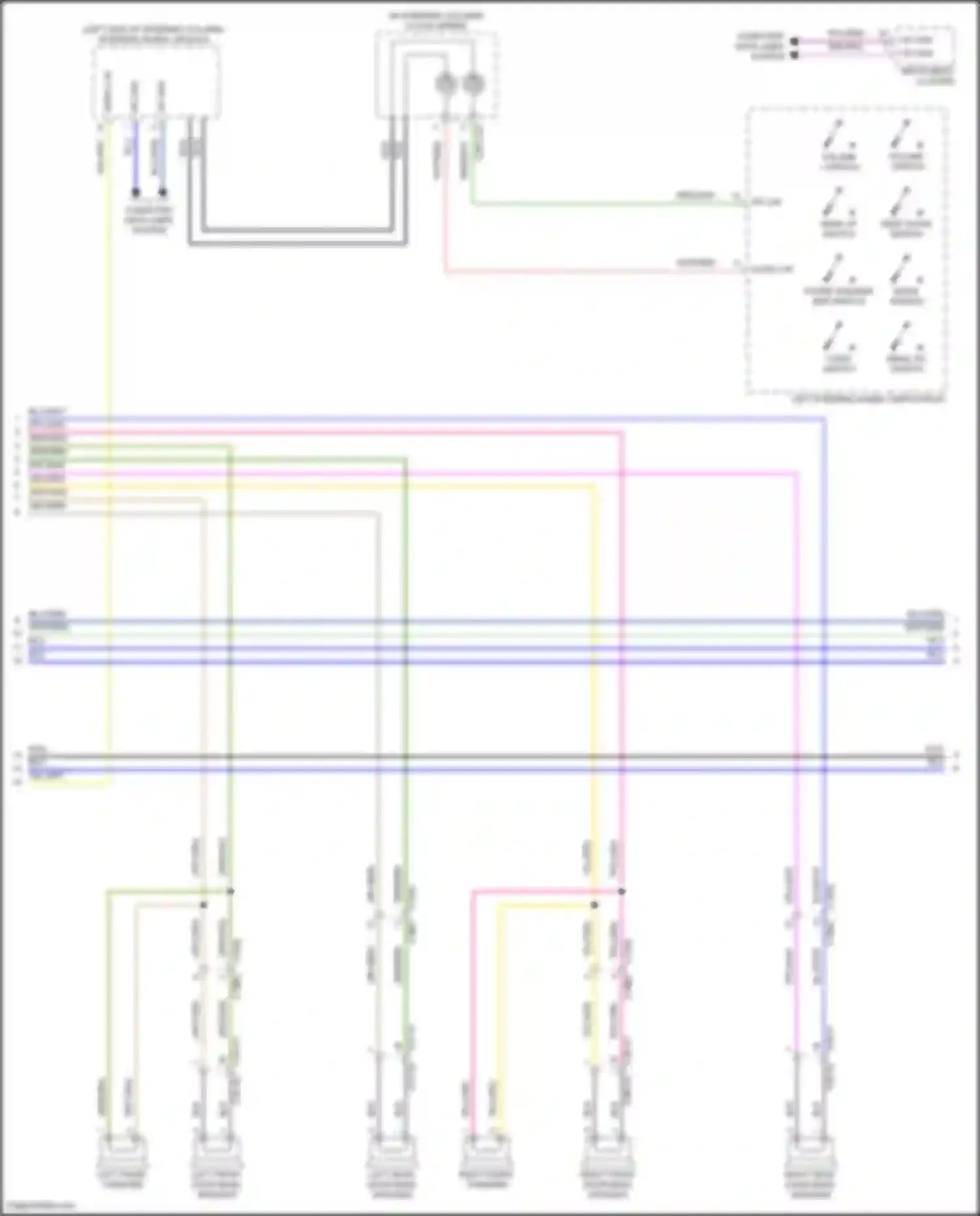 Wiring diagram right front tweeter for Jaguar XE I (2015-2019) (1 of 5)