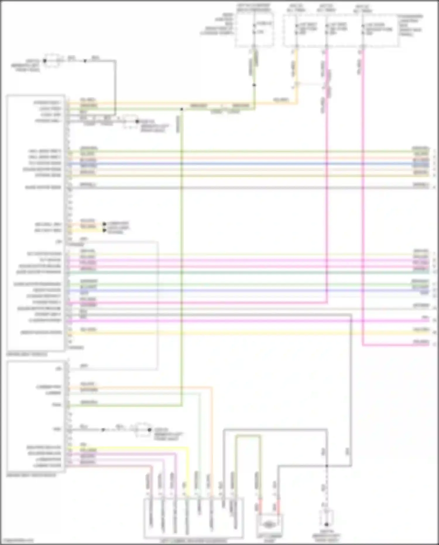 Wiring diagram slide motor forward for Jaguar XE I (2015-2019) (1 of 1)
