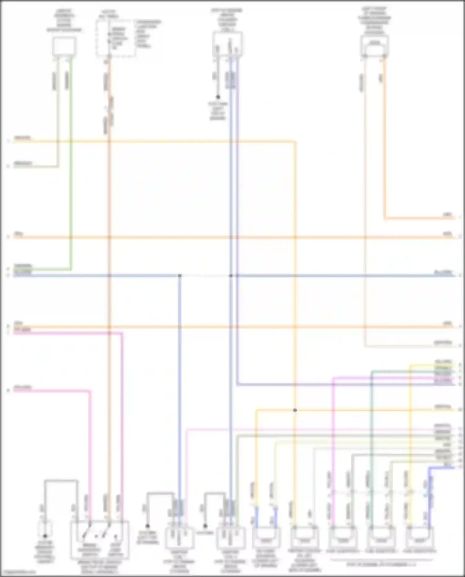 Wiring diagram stop lamp switch for Jaguar XE I (2015-2019) (2 of 4)