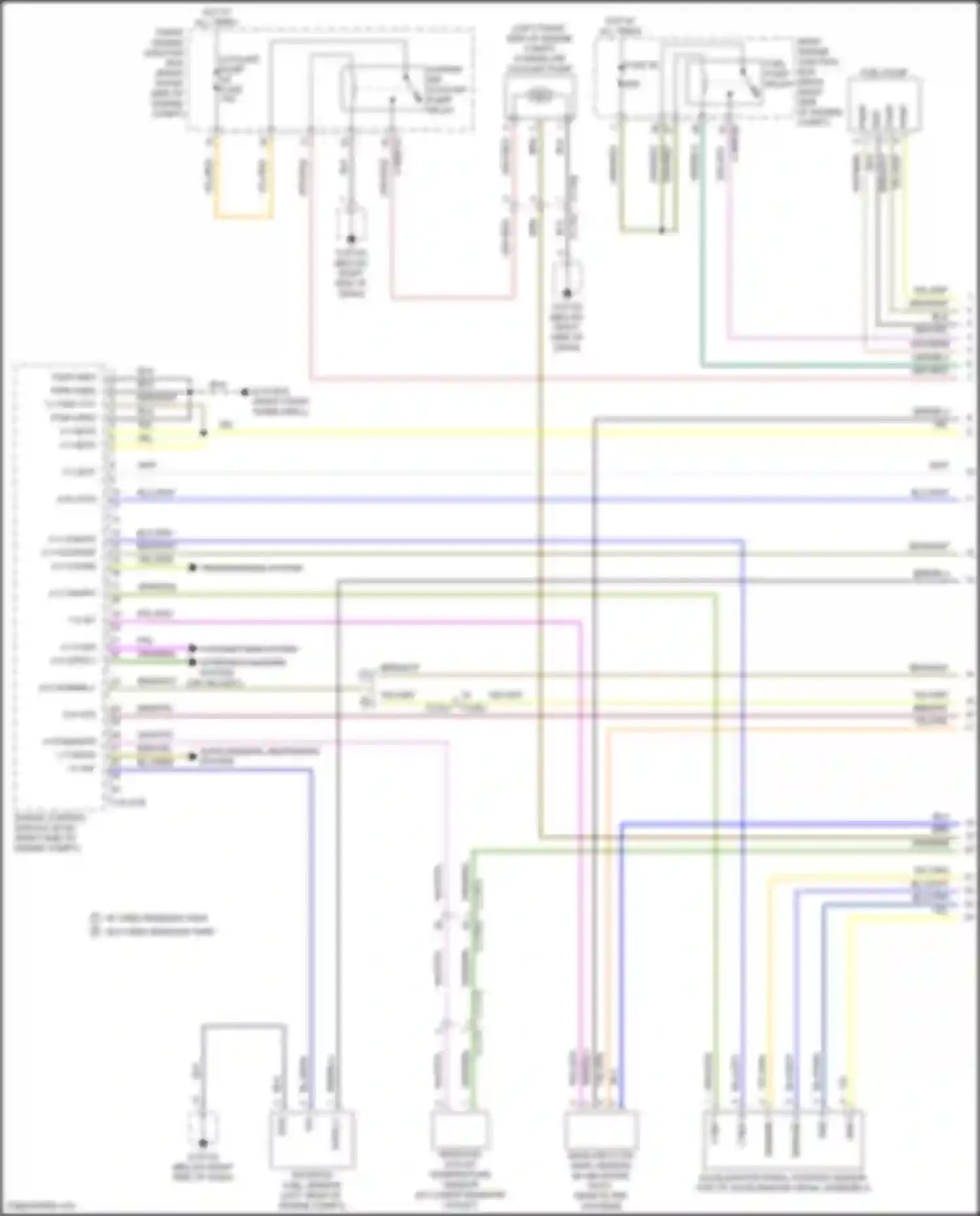 Wiring diagram supplemental restraints system for Jaguar XE I (2015-2019) (5 of 5)