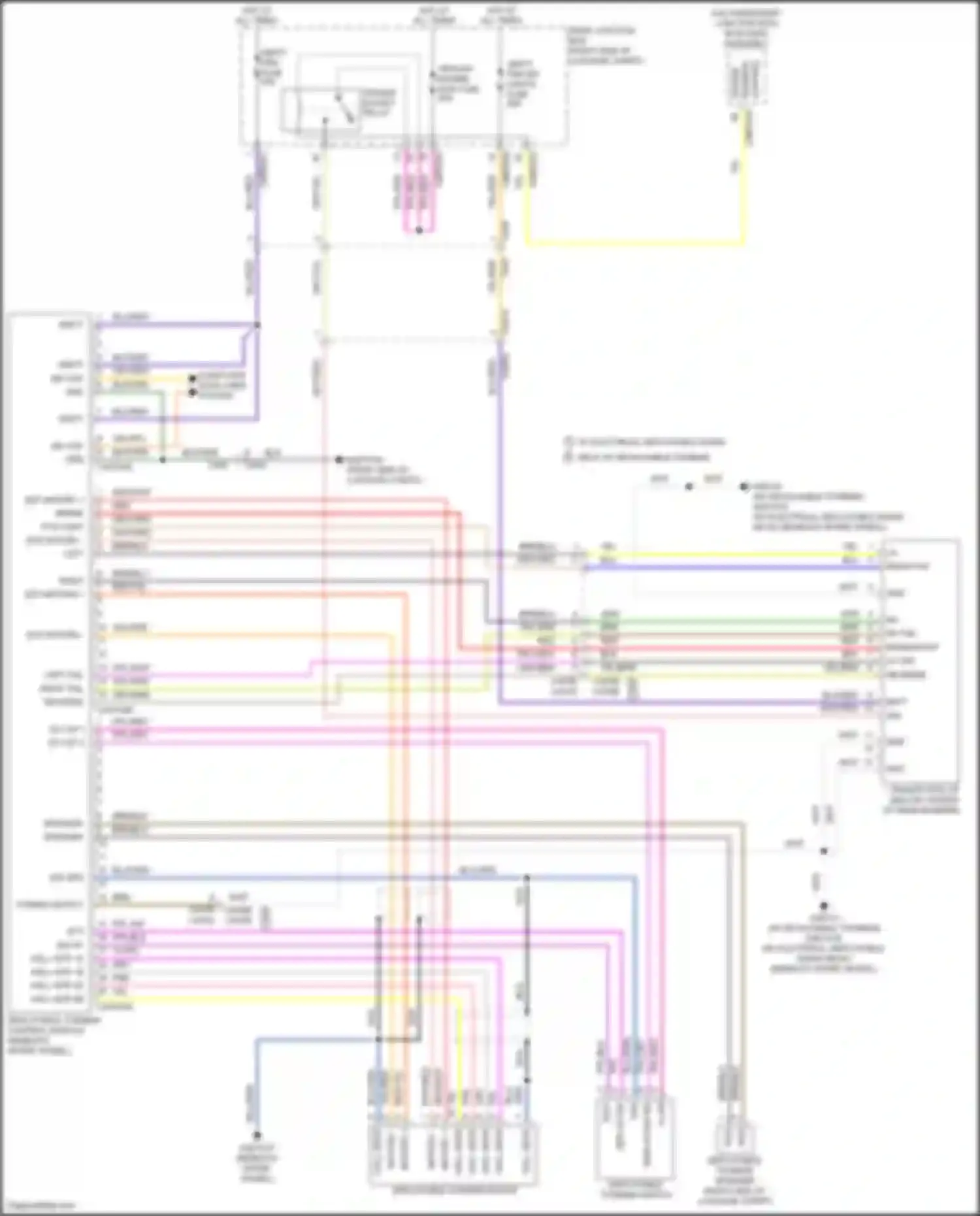 Wiring diagram trailer engine run fuse for Jaguar XE I (2015-2019) (2 of 2)