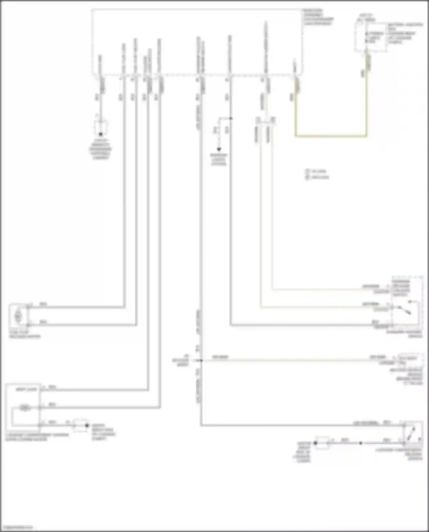 Wiring diagram w/ ldw w/o ldw for Jaguar XE I (2015-2019) (2 of 2)