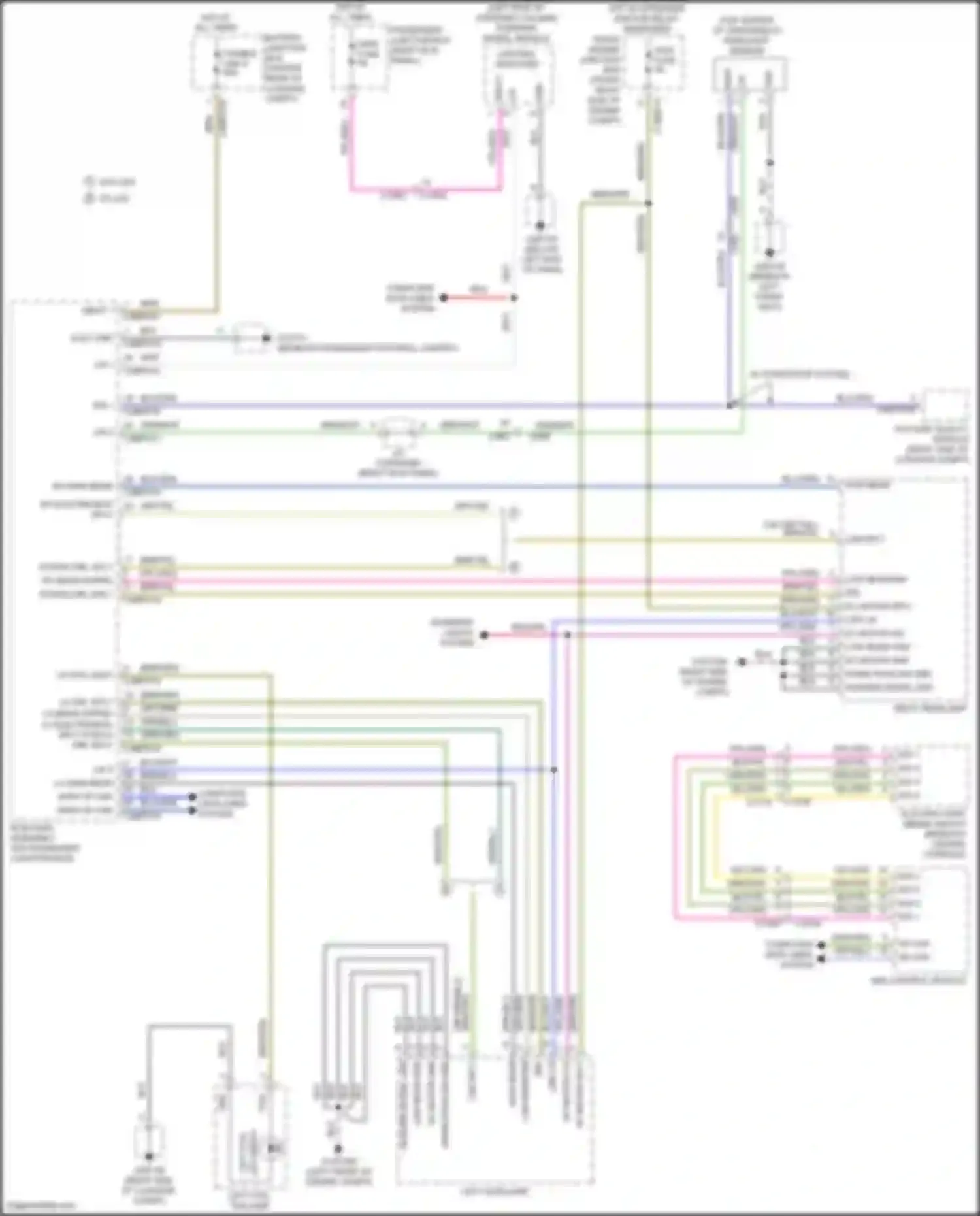 Wiring diagram w/ start/stop system for Jaguar XE I (2015-2019) (2 of 4)