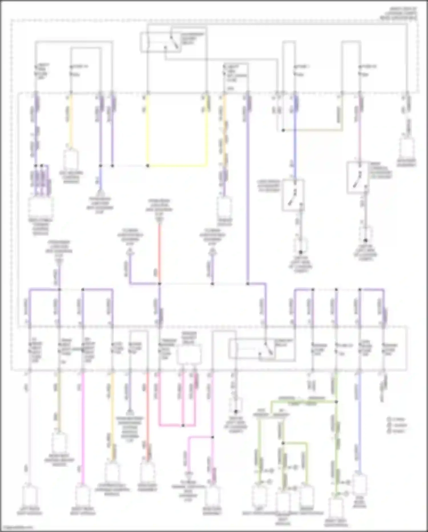 Wiring diagram w/o memory for Jaguar XE I (2015-2019) (2 of 2)