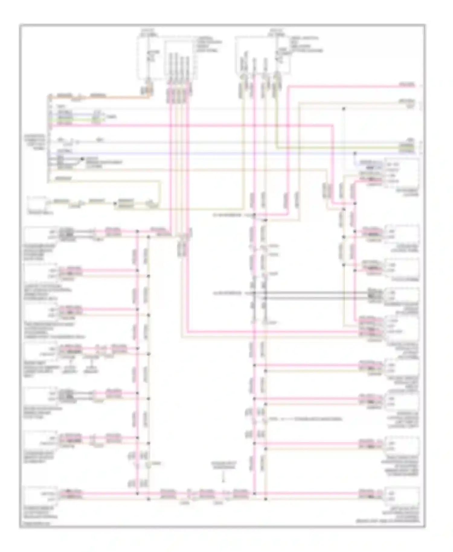 XF Jaguar I facelift (2011-2015): Diagnostic socket circuit (1 of 2)