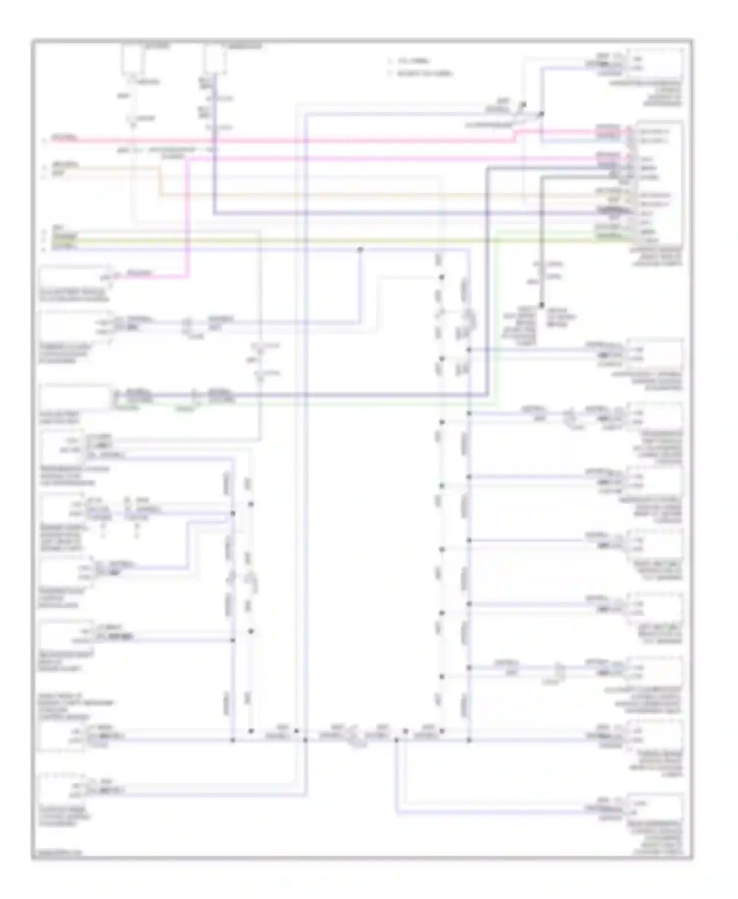 XF Jaguar I facelift (2011-2015): Diagnostic socket circuit (2 of 2)