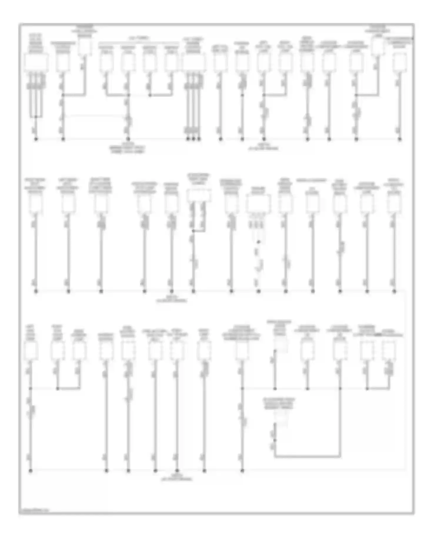 XF Jaguar I facelift (2011-2015): Ground distribution circuit (4 of 4)