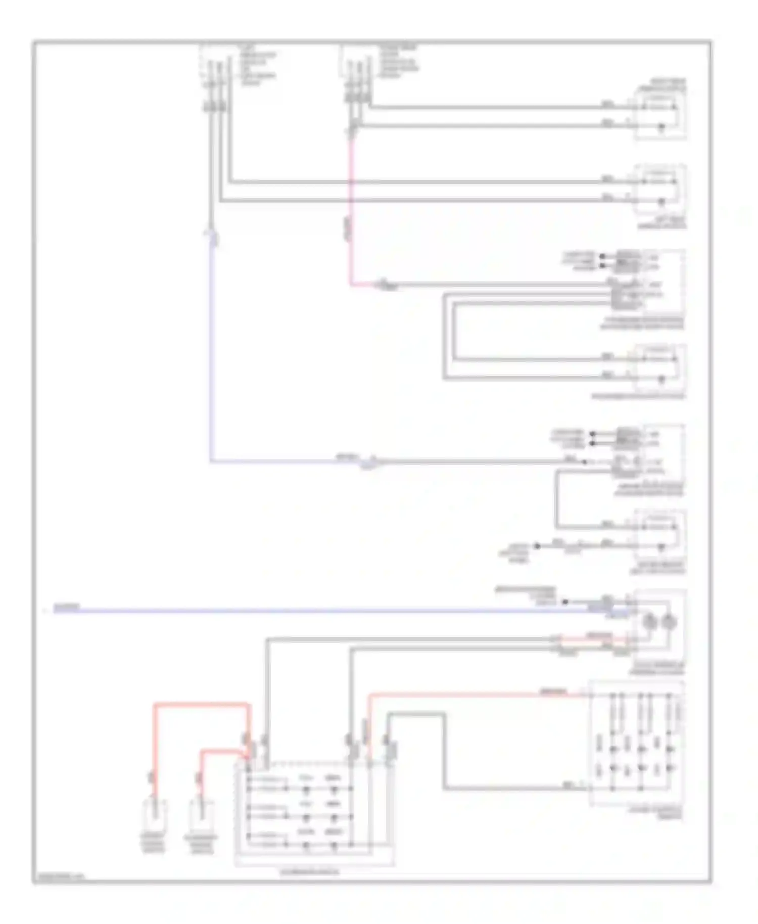 XF Jaguar I facelift (2011-2015): Instrument illumination circuit (2 of 2)