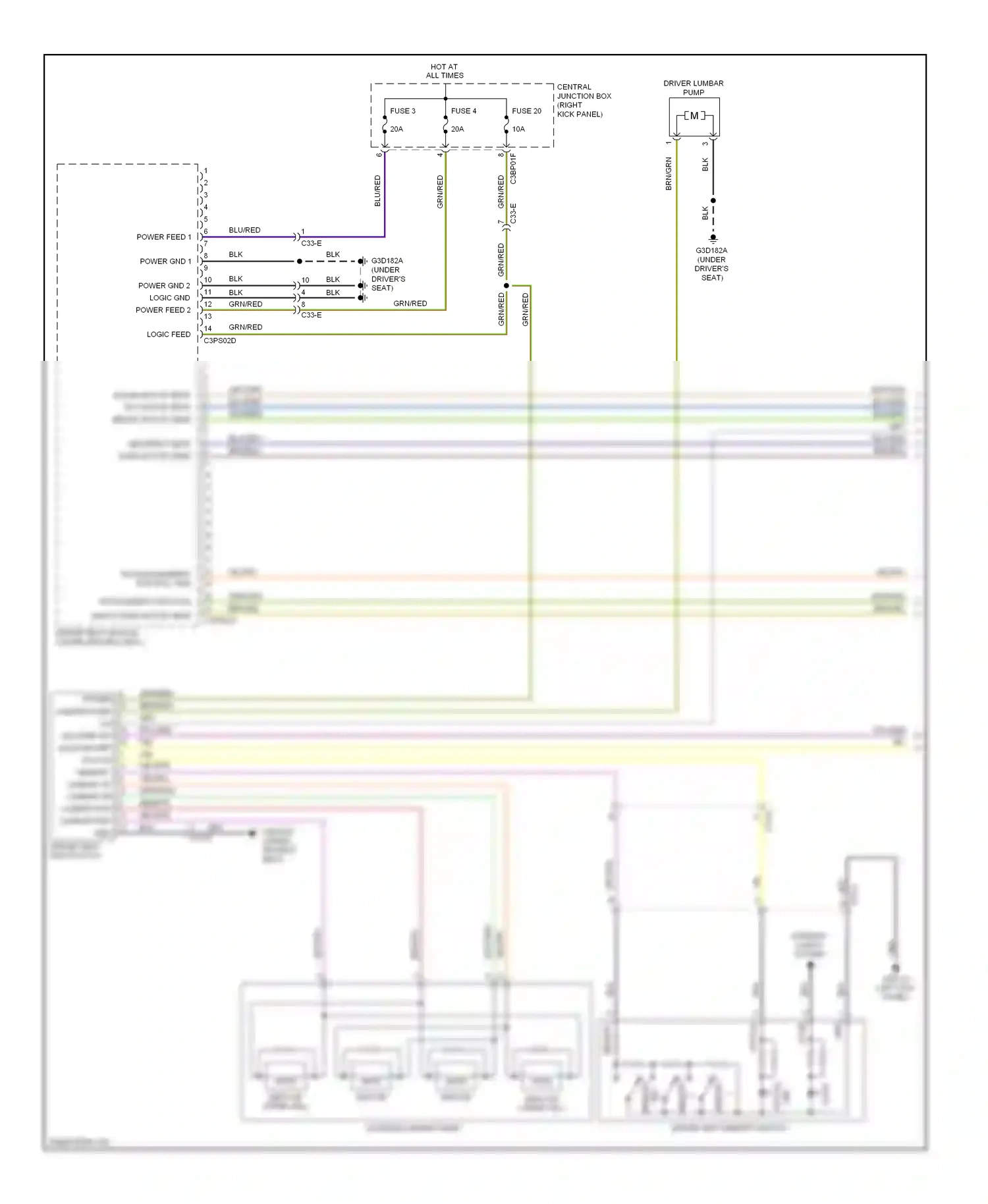 Wiring diagram blk for Jaguar XF I facelift (2011-2015) (51 of 125)