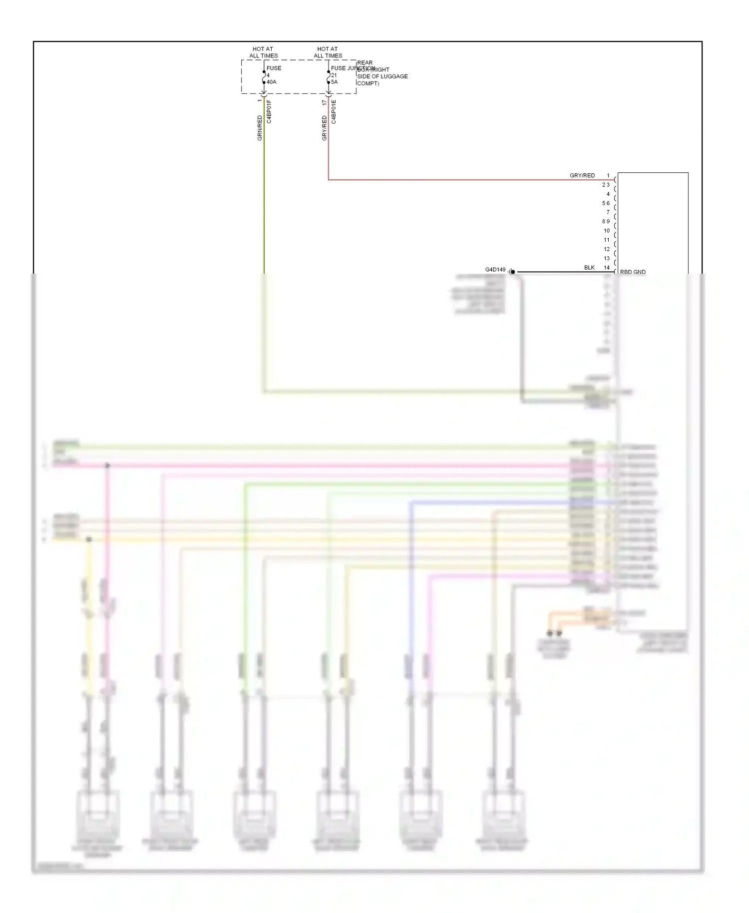 Wiring diagram blk for Jaguar XF I facelift (2011-2015) (66 of 125)