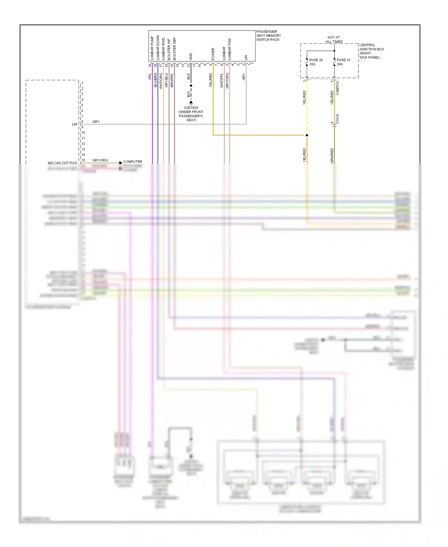 Wiring diagram blk for Jaguar XF I facelift (2011-2015) (58 of 125)