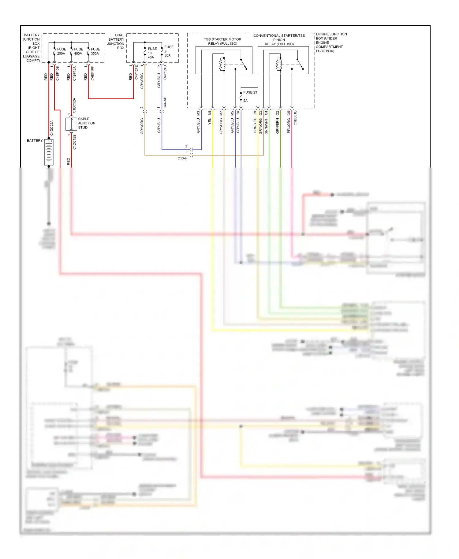 Wiring diagram blu for Jaguar XF I facelift (2011-2015) (51 of 56)
